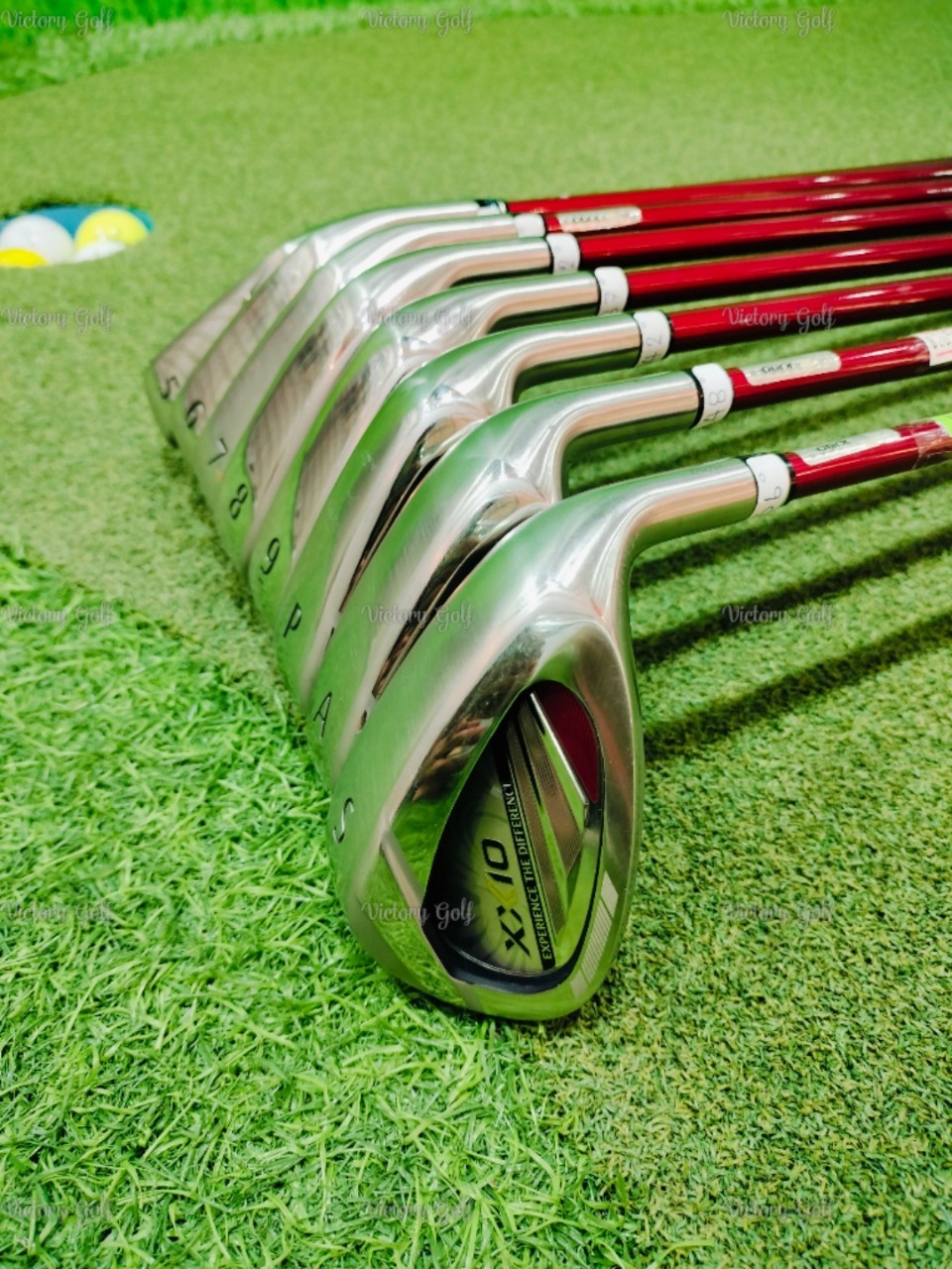 Iron set XXIO Experience The Difference 5-9, Pw, Aw, Sw ( MP 1100/ SR/TQ: 3.0 ) 50g. ปี 2020