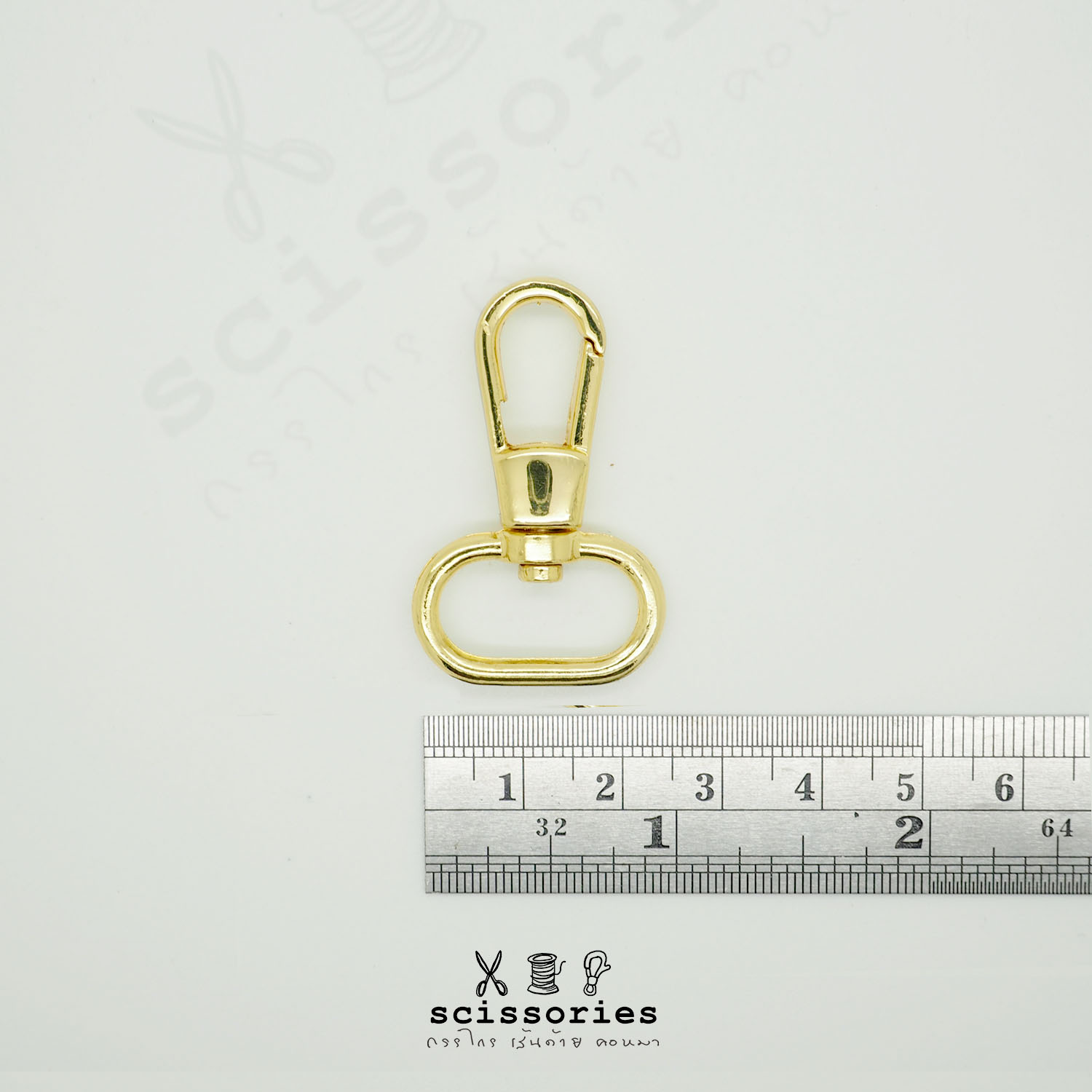 คอหมา 4หุน 1.4cm สีทอง/2ตัว