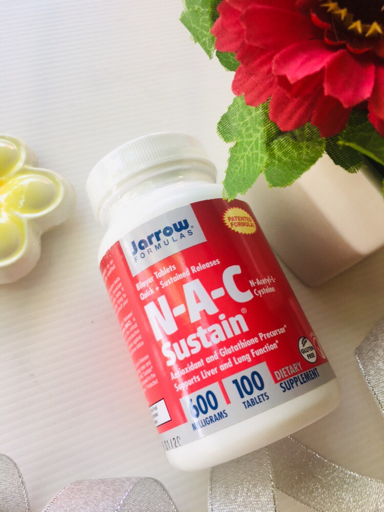 Jarrow Formulas, N-A-C Sustain, N-Acetyl-L-Cysteine, 600 mg, 100 Bilayer Tablets