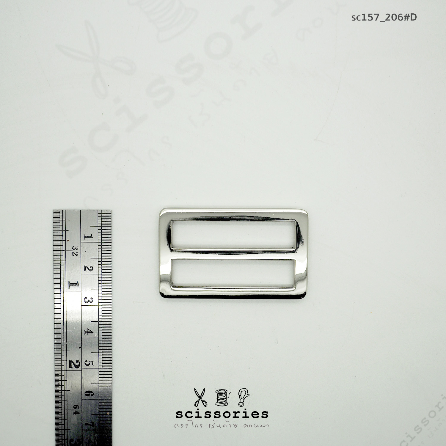 ตัวเลื่อน 1.5 นิ้ว สีเงิน Silver /2ตัว