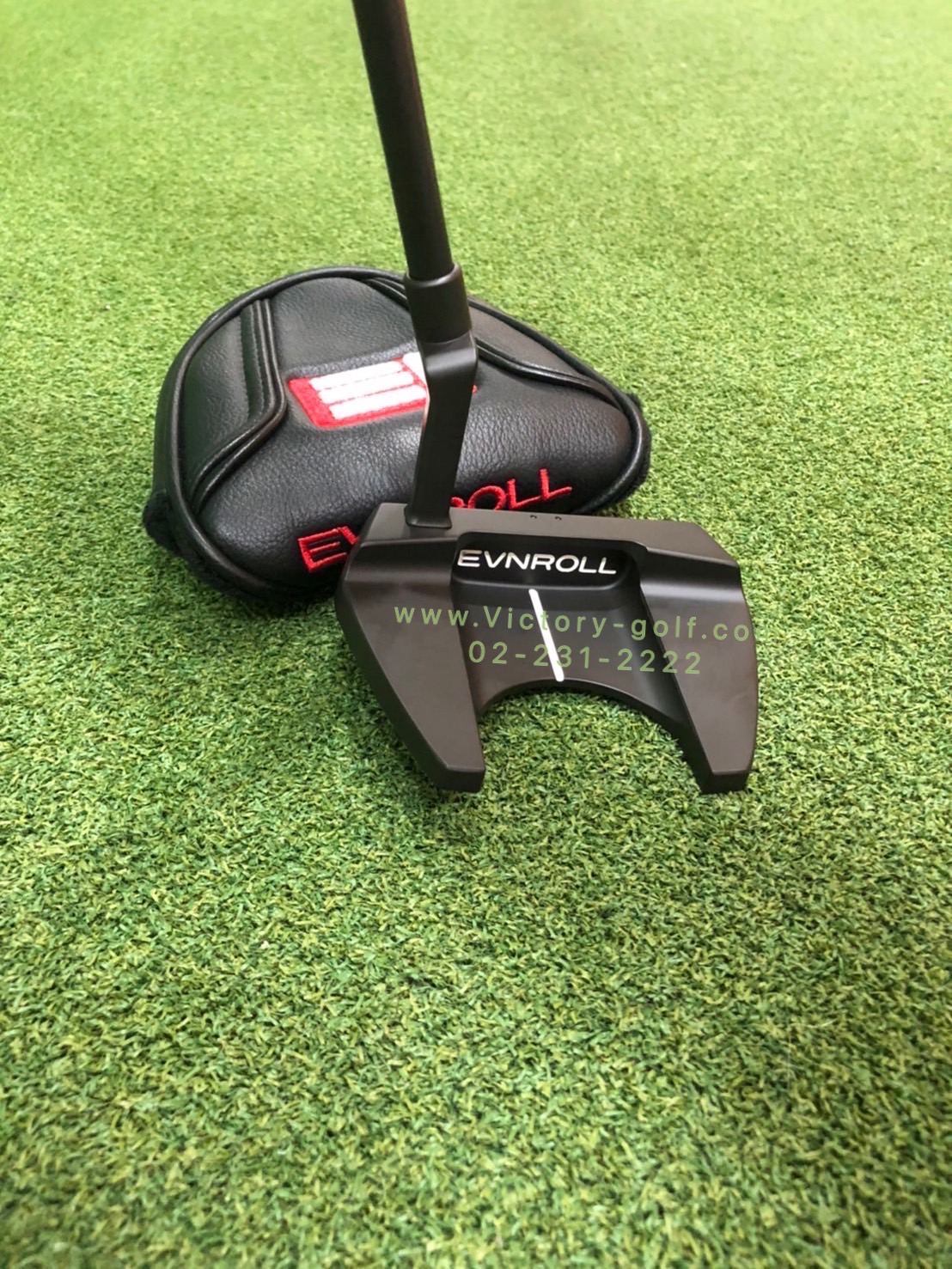 Putter EVNROLL ER5V Black 34” (Short Plumber Neck)