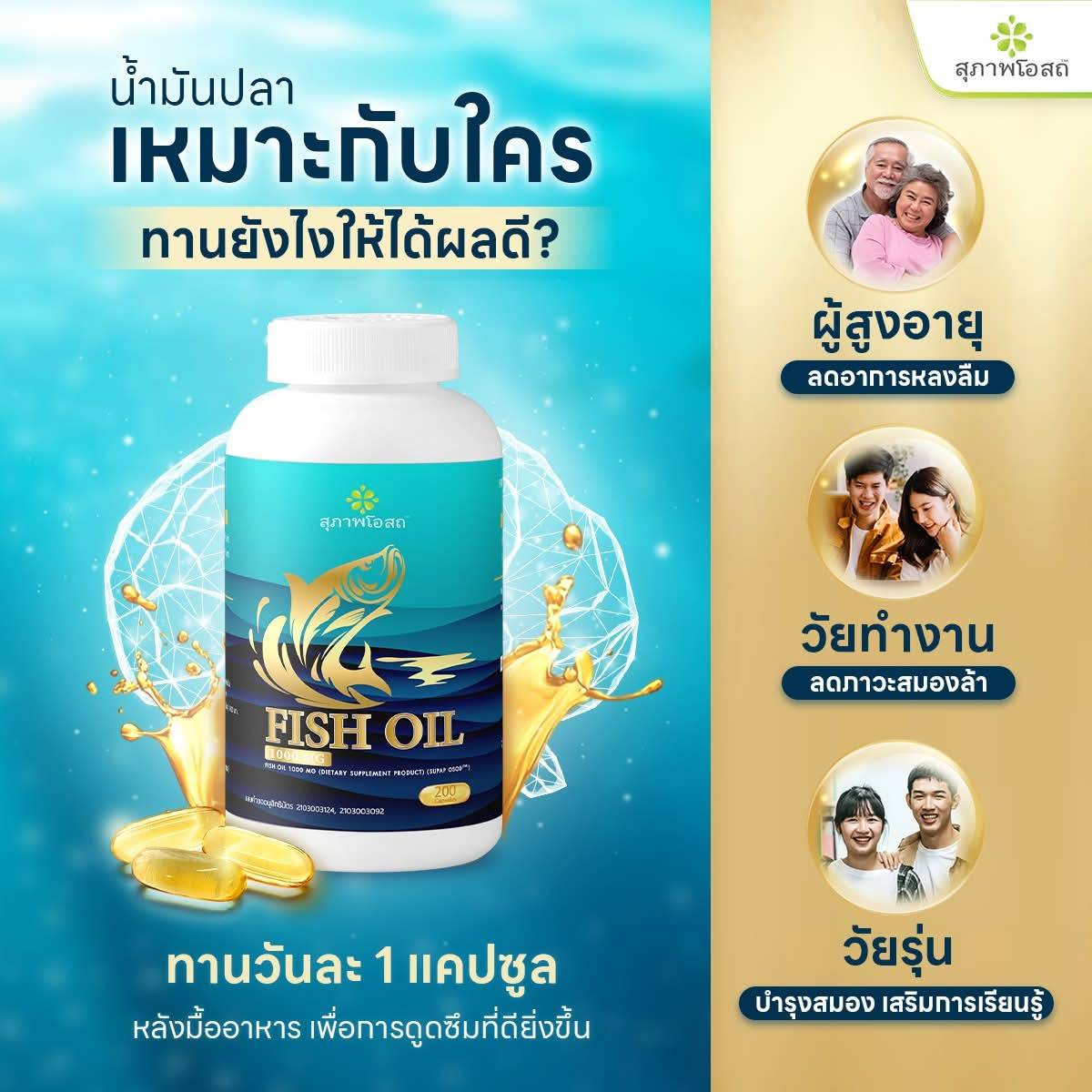 Fish Oil สุภาพโอสถ 