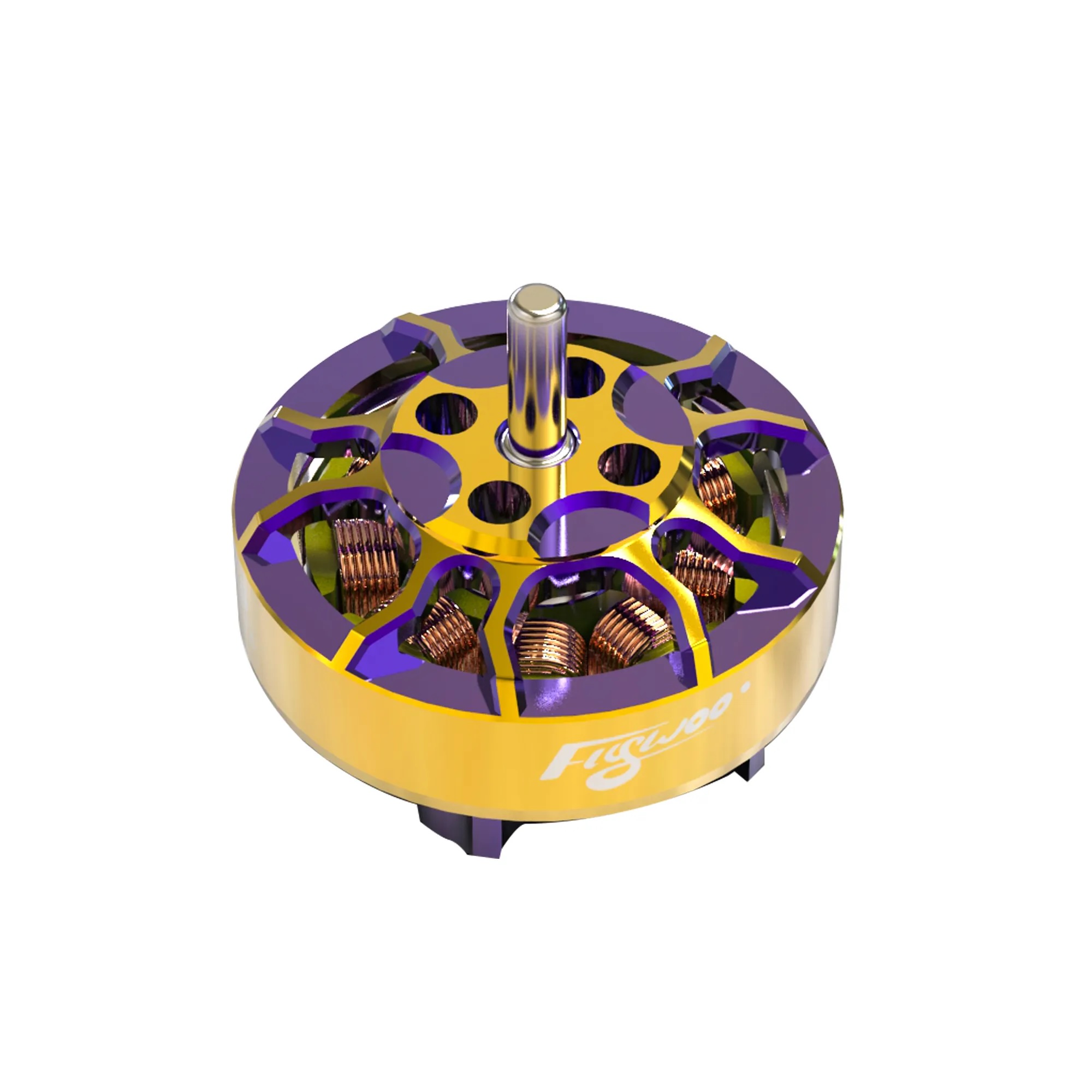 [12-1] 4ลูกต่อชุด flywoo Flywoo ROBO 1202.5 11500kv FPV Motor Gold/Purple (New Version)