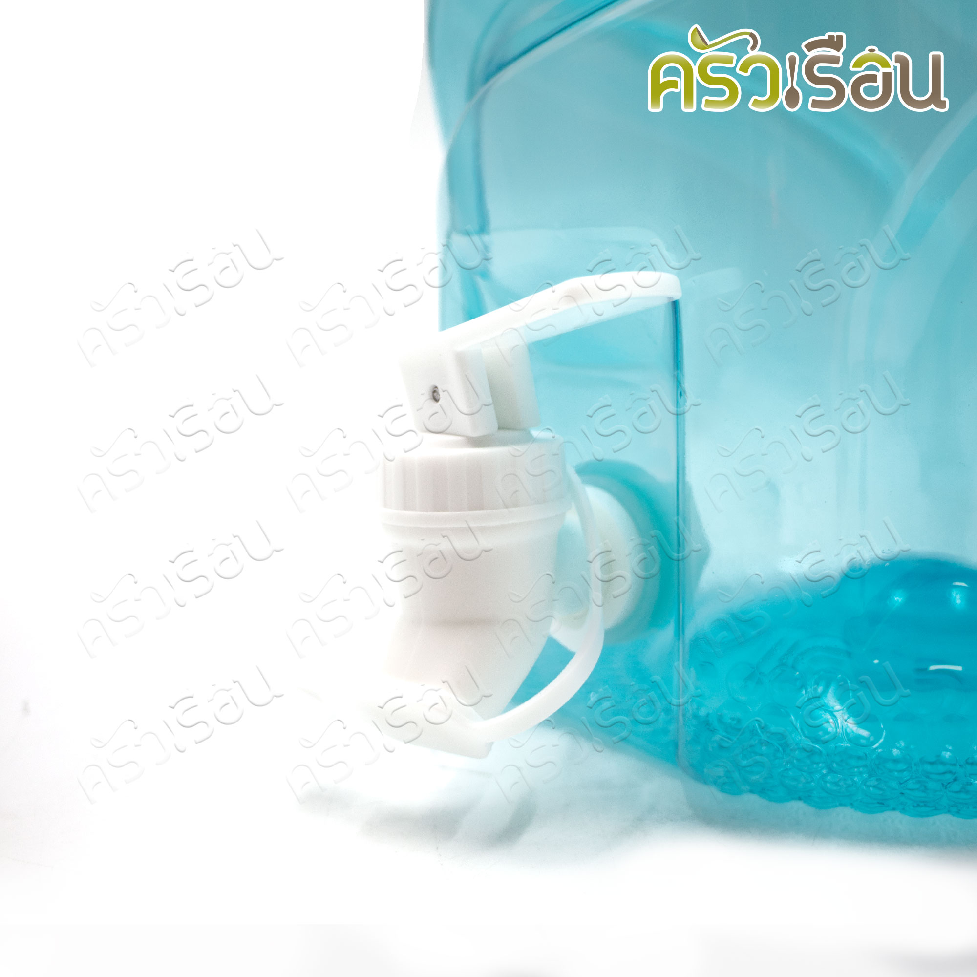 SRP ถังน้ำดื่ม พลาสติก PET ทรงกลม ชนิดใส 12 ลิตร เกรด A รุ่นมีก๊อก