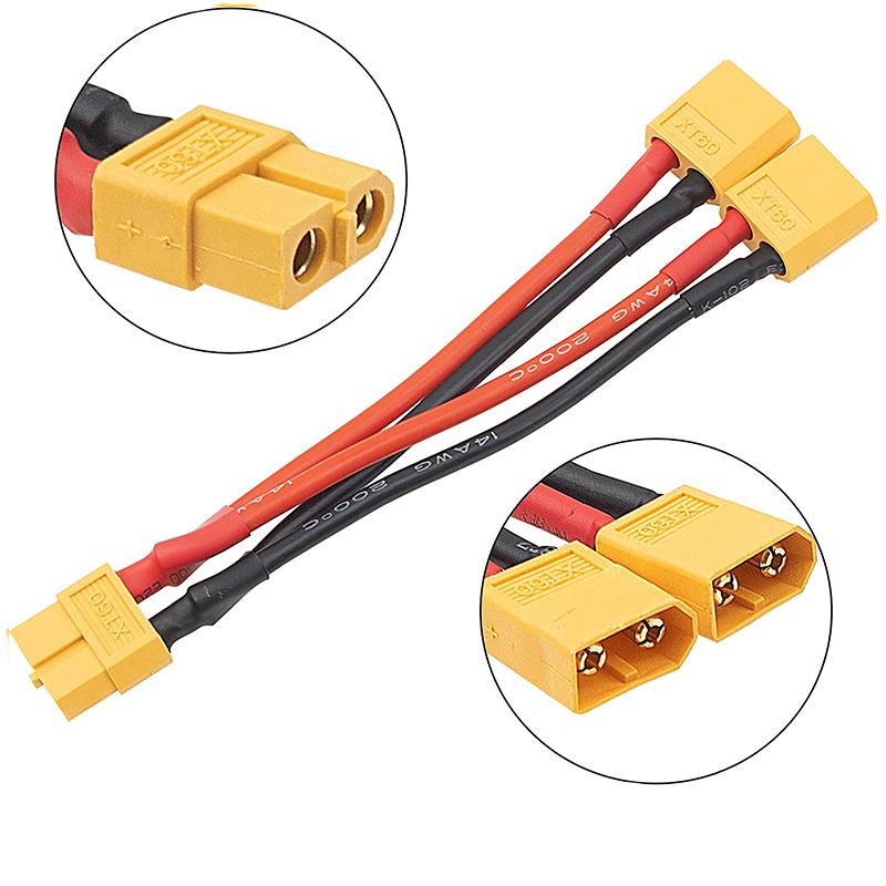 สายแปลงไฟ XT60 Parallel Splitter (1 Female to 2 Male) อุปกรณ์โดรน Drone