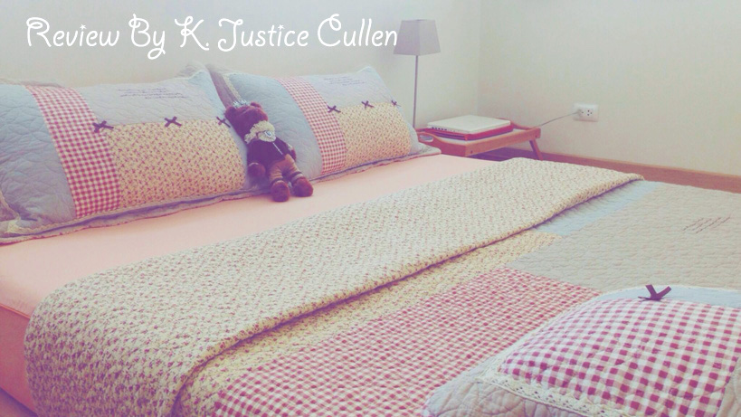 ชุดเครื่องนอนวินเทจ 3 ชิ้น งานควิลท์ประดับโบว์