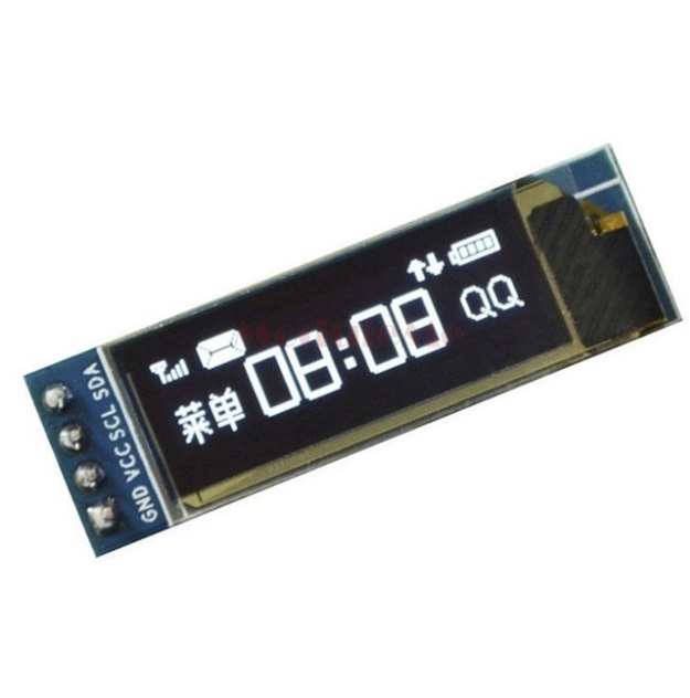 0.91 inch 128x32 128 32 I2C IIC Interface Serial White OLED LCD Display Module 0.91" 12832 SSD1306 LCD Screen for Arduino DIY