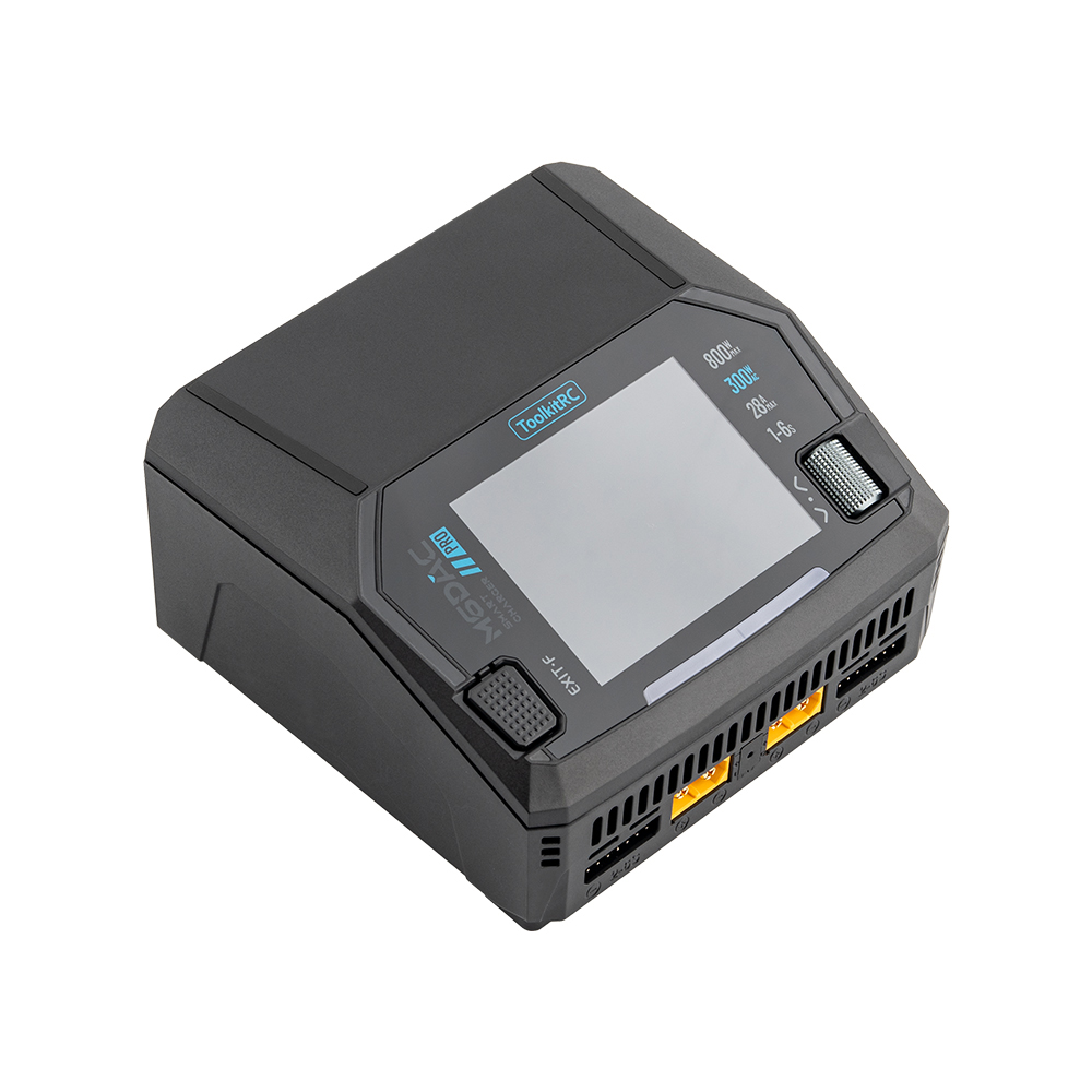ToolkitRC M6DAC PRO V2 Dual Channel Smart Lipo Battery Charger Discharger AC 300W DC 800W 16A 1-6S LiHV LiPo PD65W Drone