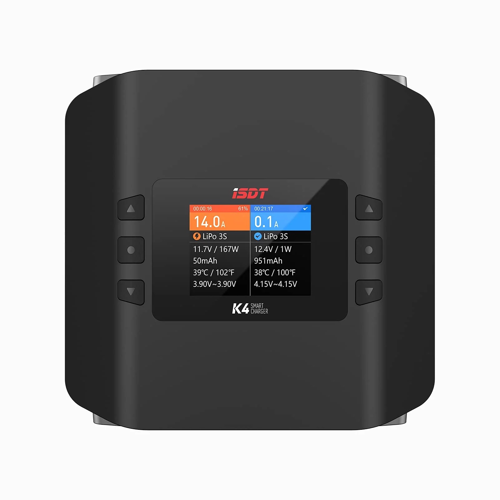 ISDT K4 LiPo Charge/Discharge Cycle Mode Charger,AC 400W DC 600Wx2 8S Smart Charger เครื่องชาร์จแบตเตอรี่