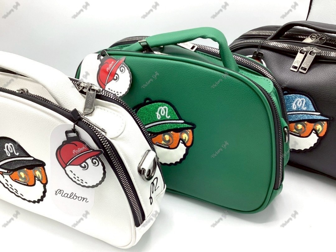 Pouch bag Malbon (+Strap) PU material Black Color