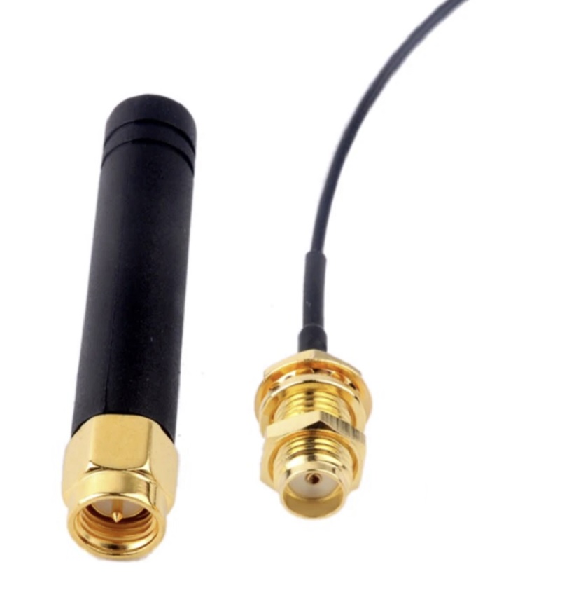 868-915MHz Antenna U.FL IPEX to SMA Connector for 0.96 OLED ESP32 Lora Development Board