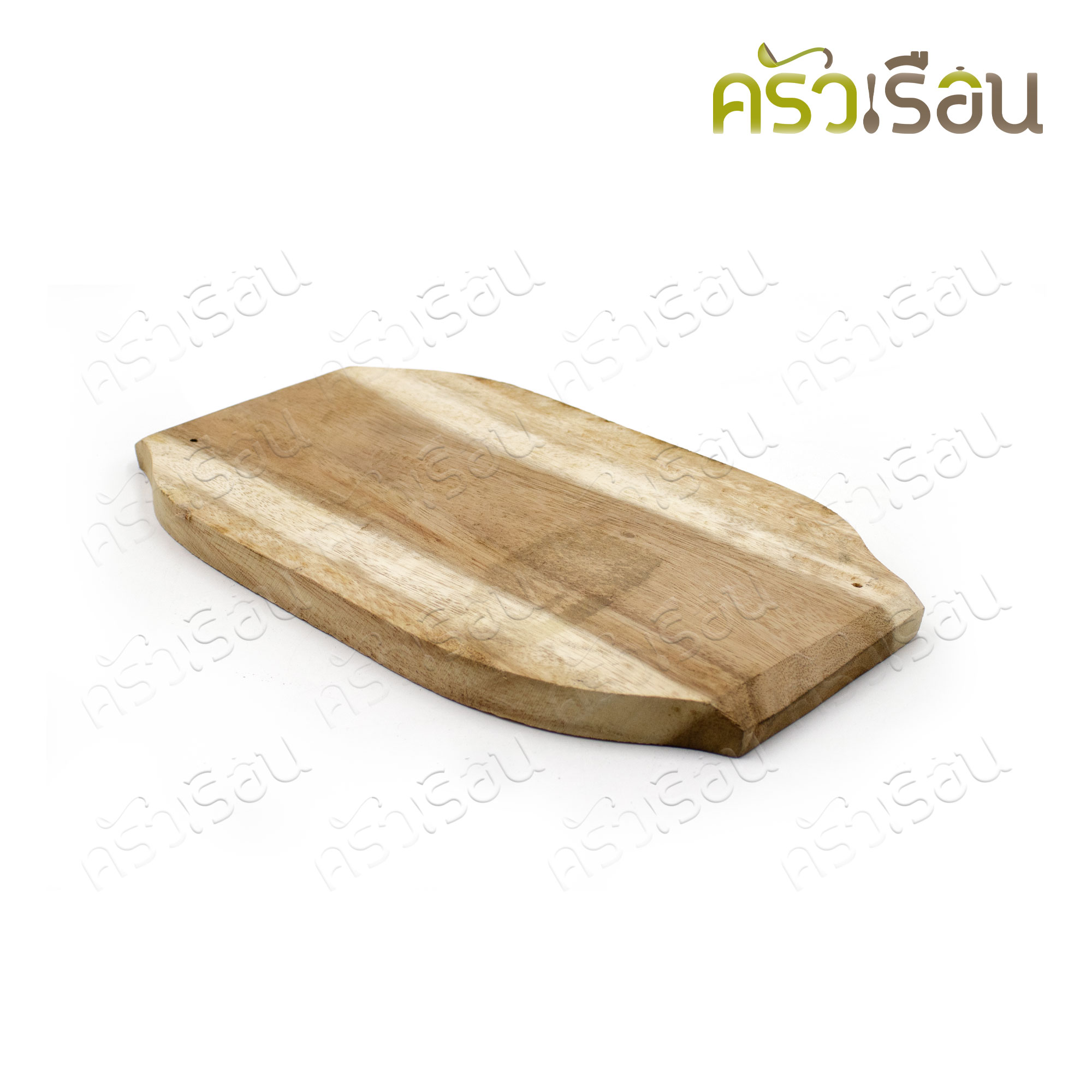 SUPER ALUMINUM จานสเต็ก เหล็ก เหลี่ยม พร้อมไม้รอง 13 x 20 ซม. No.218 ตราถุงเงิน