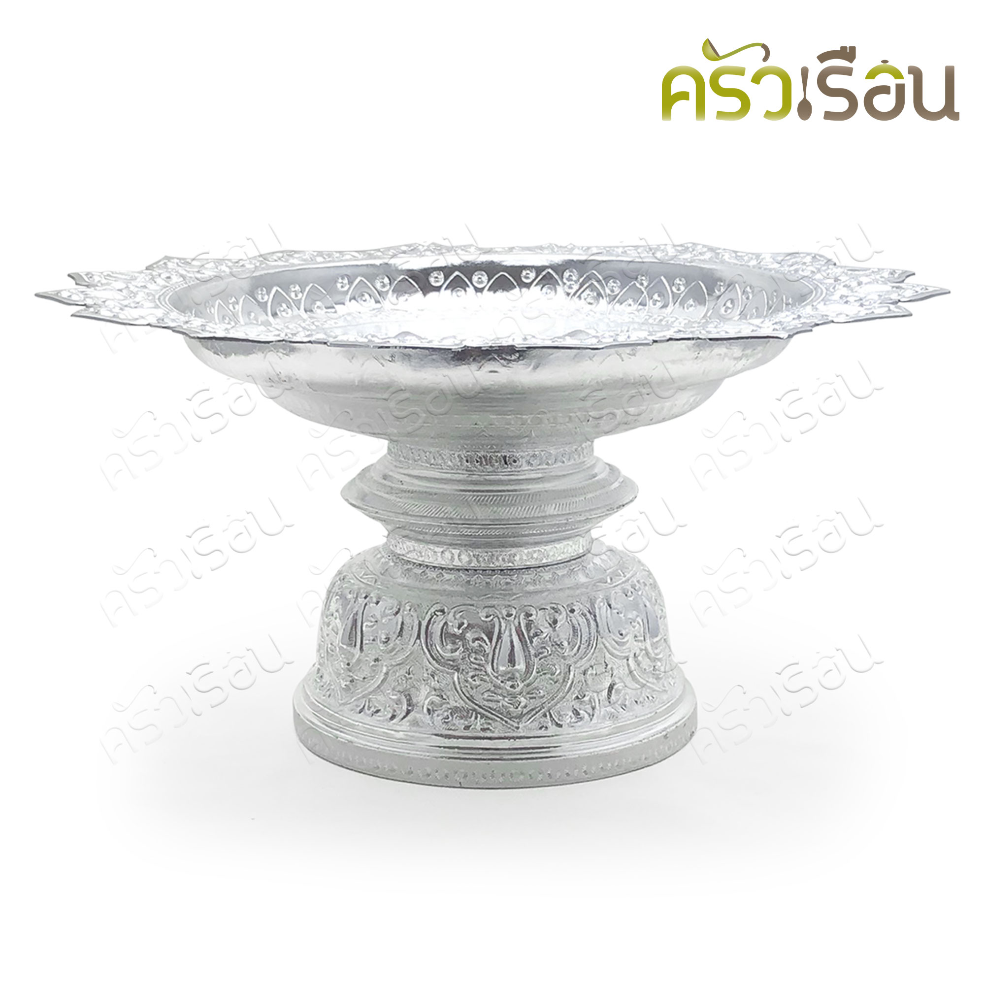 ตรากบ [ ราคาต่อใบ ] พานโตก อลูมิเนียม ตรากบ ลายและสี แต่ละรอบการผลิต อาจเหมือนหรือต่างจากรูป พาน พานแฉก พานเงิน พานทอง พานผลไม้ พานไหว้ครู พานใหญ่