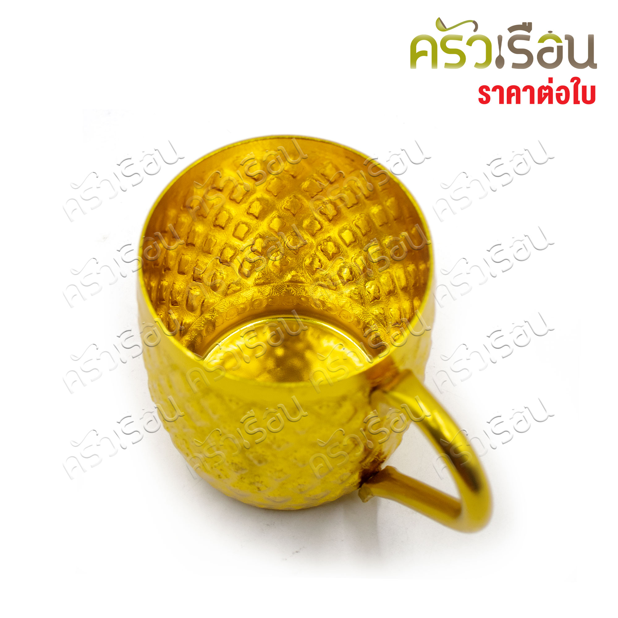 Diamond Brand, Beer Pitcher Round Handle Ø 9 cm. H. 11 cm. [ Thai Beer Mug ]