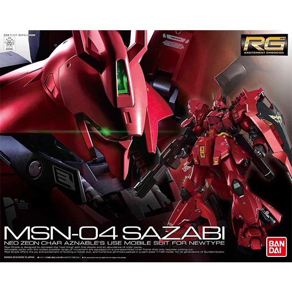 RG Sazabi BANDAI 4549660303633 4573102616050