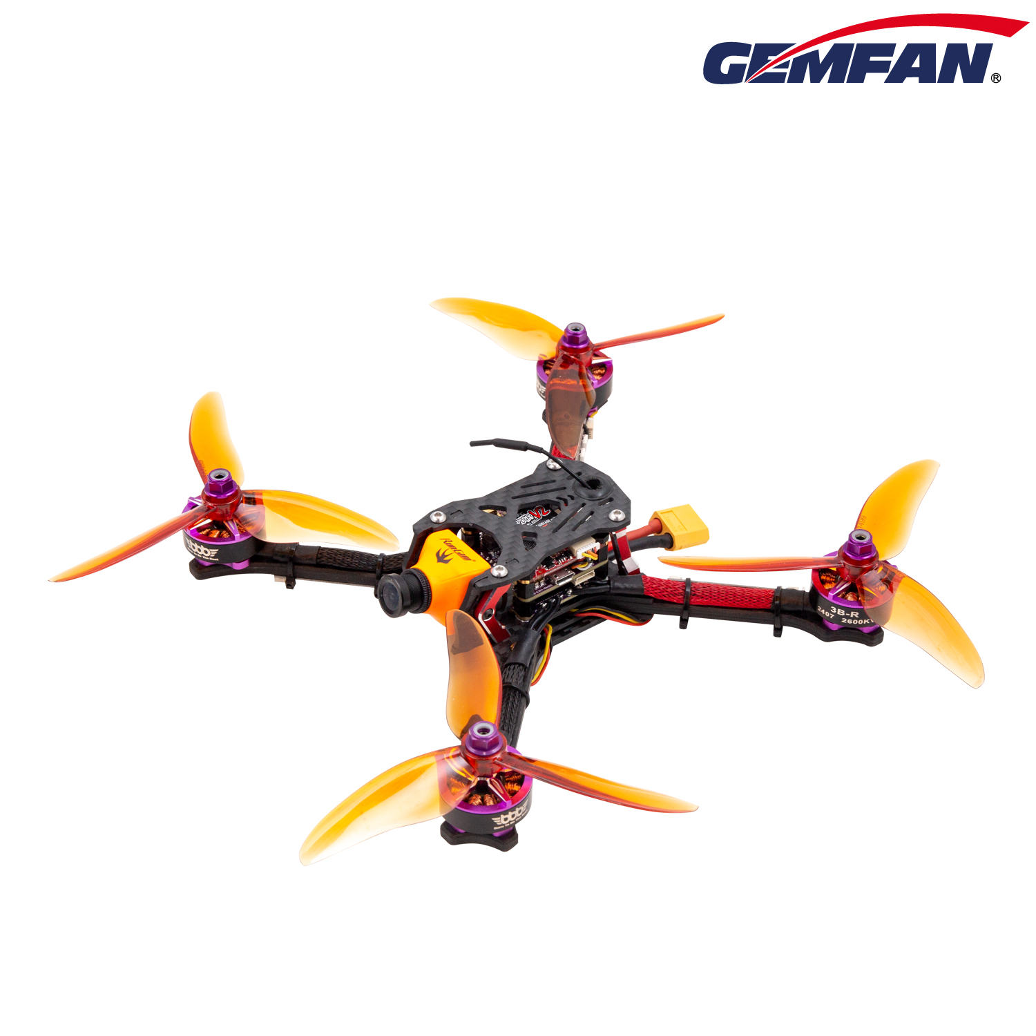 5-G20 Gemfan 51499 Hurricane PC 3 Blade 1ชุด 4ใบพัด fpv racing drone freestyle เหนียว แรง โดรนซิ่ง RC