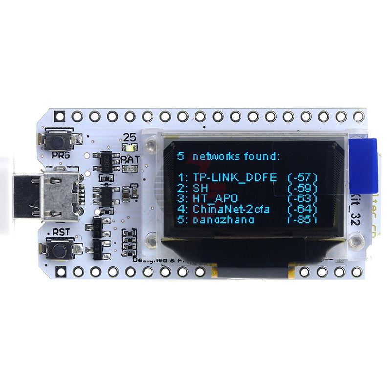 ESP32 Bluetooth WIFI Kit Blue OLED 0.96 inch Display Module CP2102 32M Flash 3.3V-7V Internet Development Board for Arduino