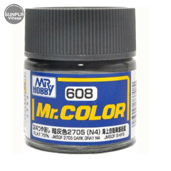 Mr.Color C608 IJN JMSDF 2705 Dark Gray N4 Flat MR.HOBBY 4973028737080