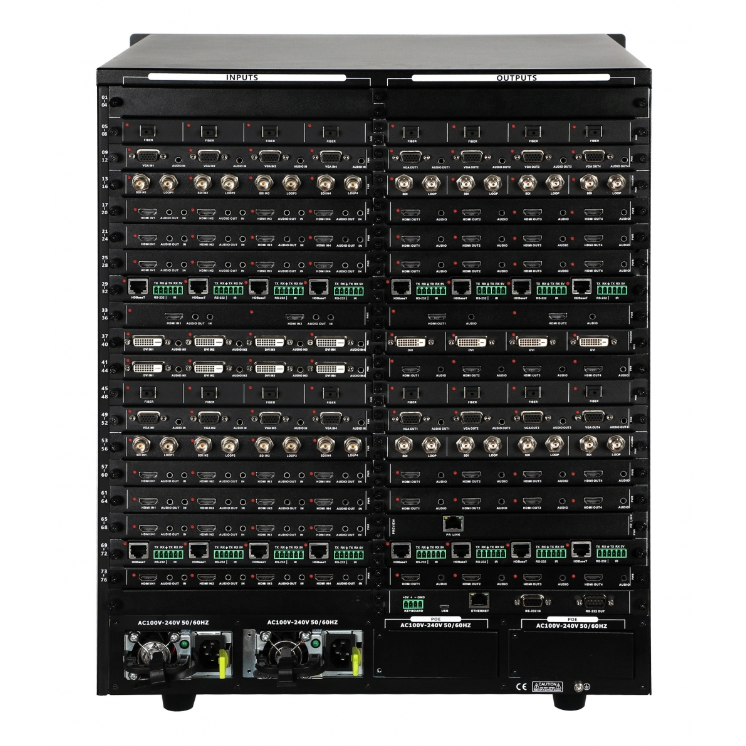 72 IN 72 OUT DRAG & DROP VIDEO WALL CONTROLLER WITH PREVIEW CARD SUPPORT