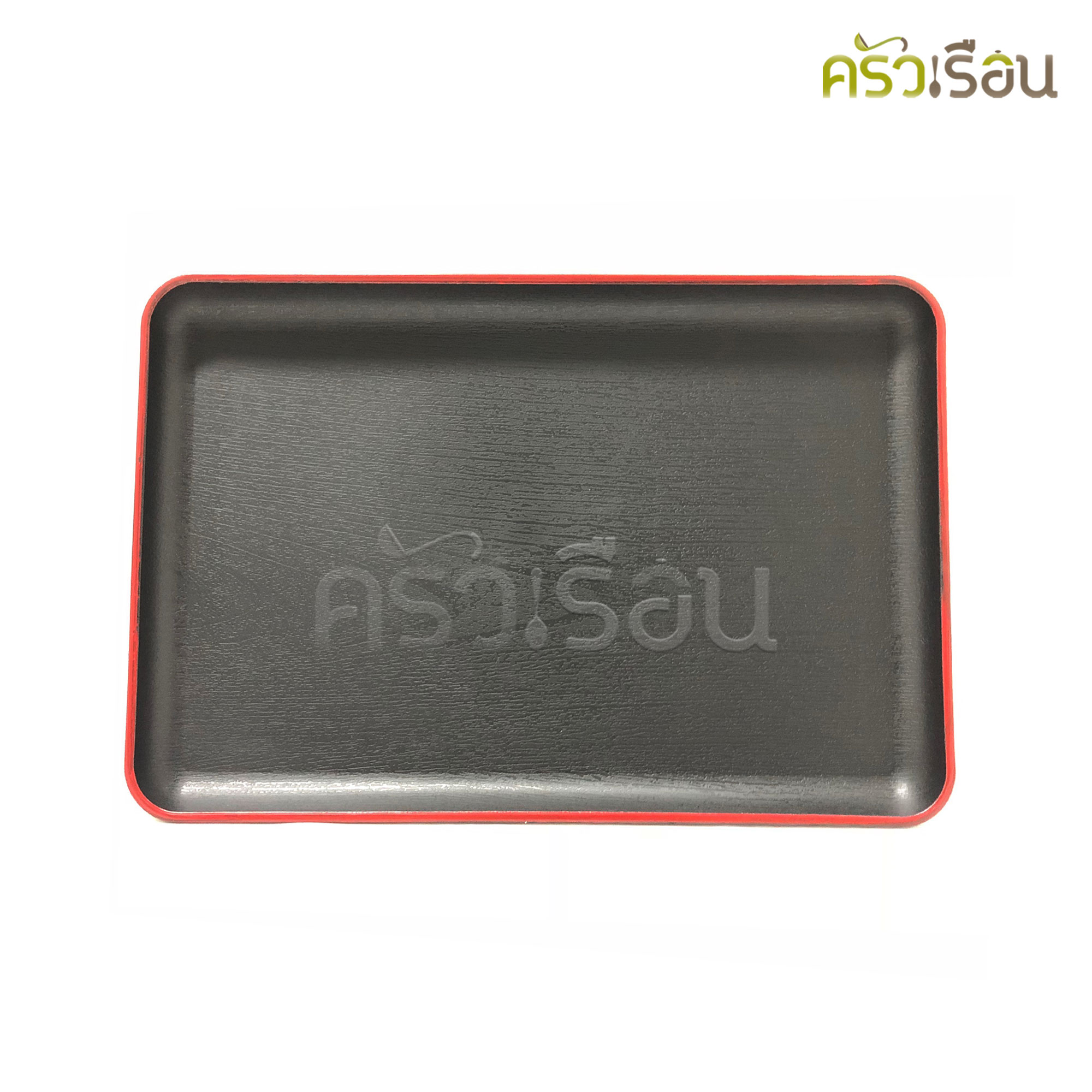 US plastic serving tray, red edge with wooden pattern, SUT model. [ price for 1 piece ]