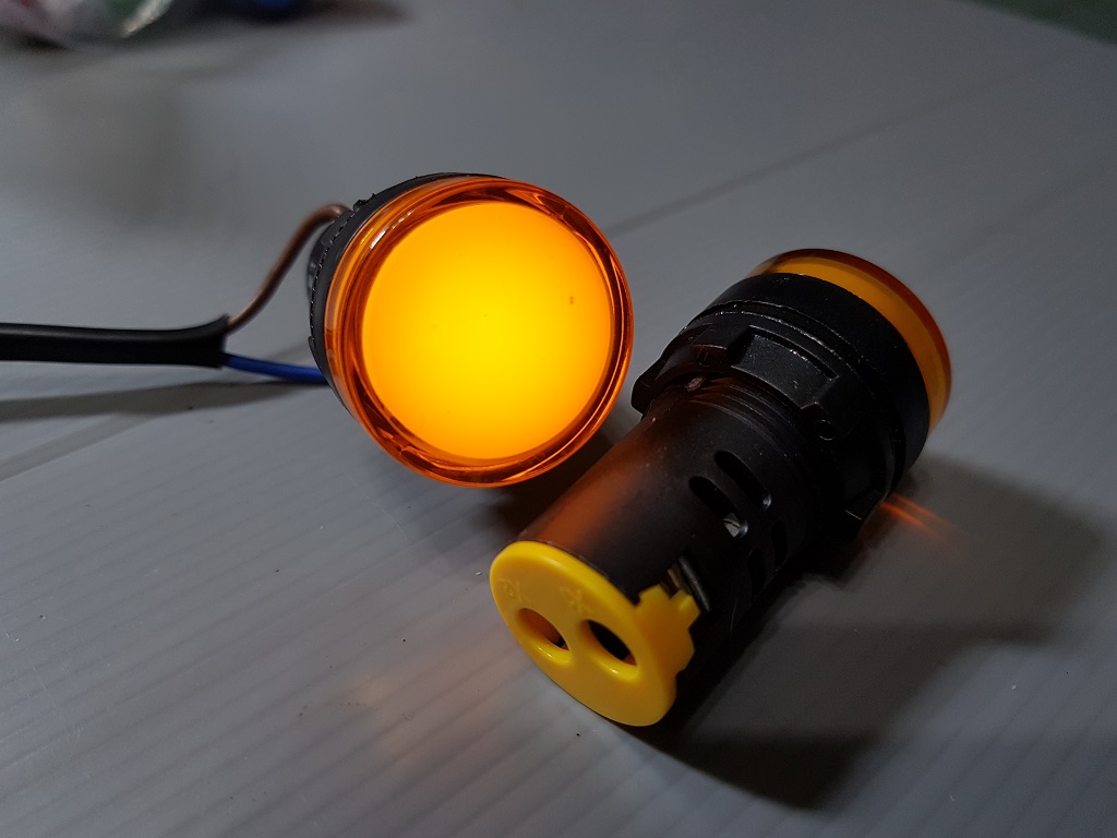 AD16-22D/S LED Power Indicator 22mm AC/DC 220v Signal Light Pilot Lamp