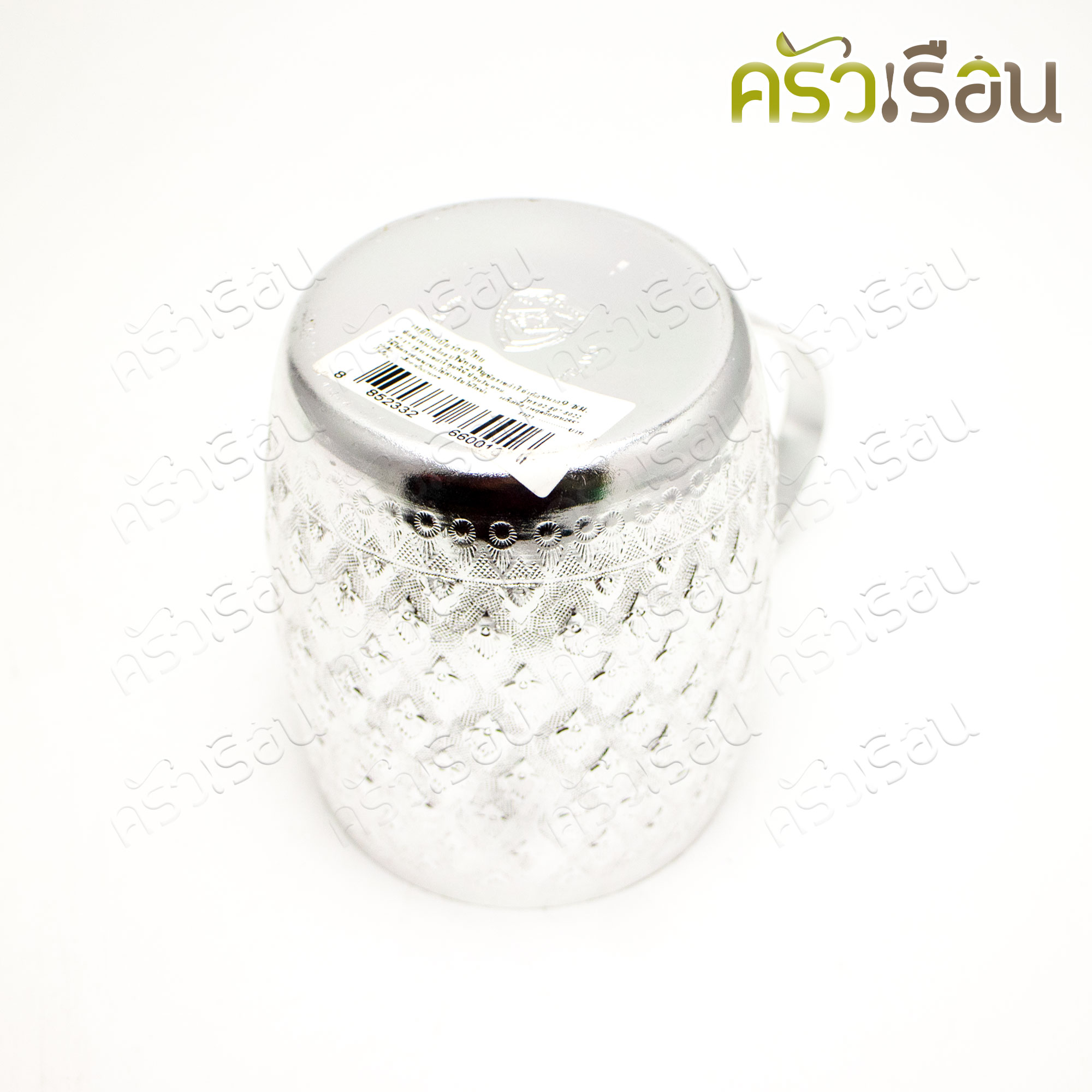 Diamond Brand เหยือกเบียร์ อลูมิเนียม ลายไทย หูแบน 9 ซม. ตราเพชร แก้วน้ำ ถ้วยน้ำ แก้วเบียร์ เหยือกเบียร์ลายไทย