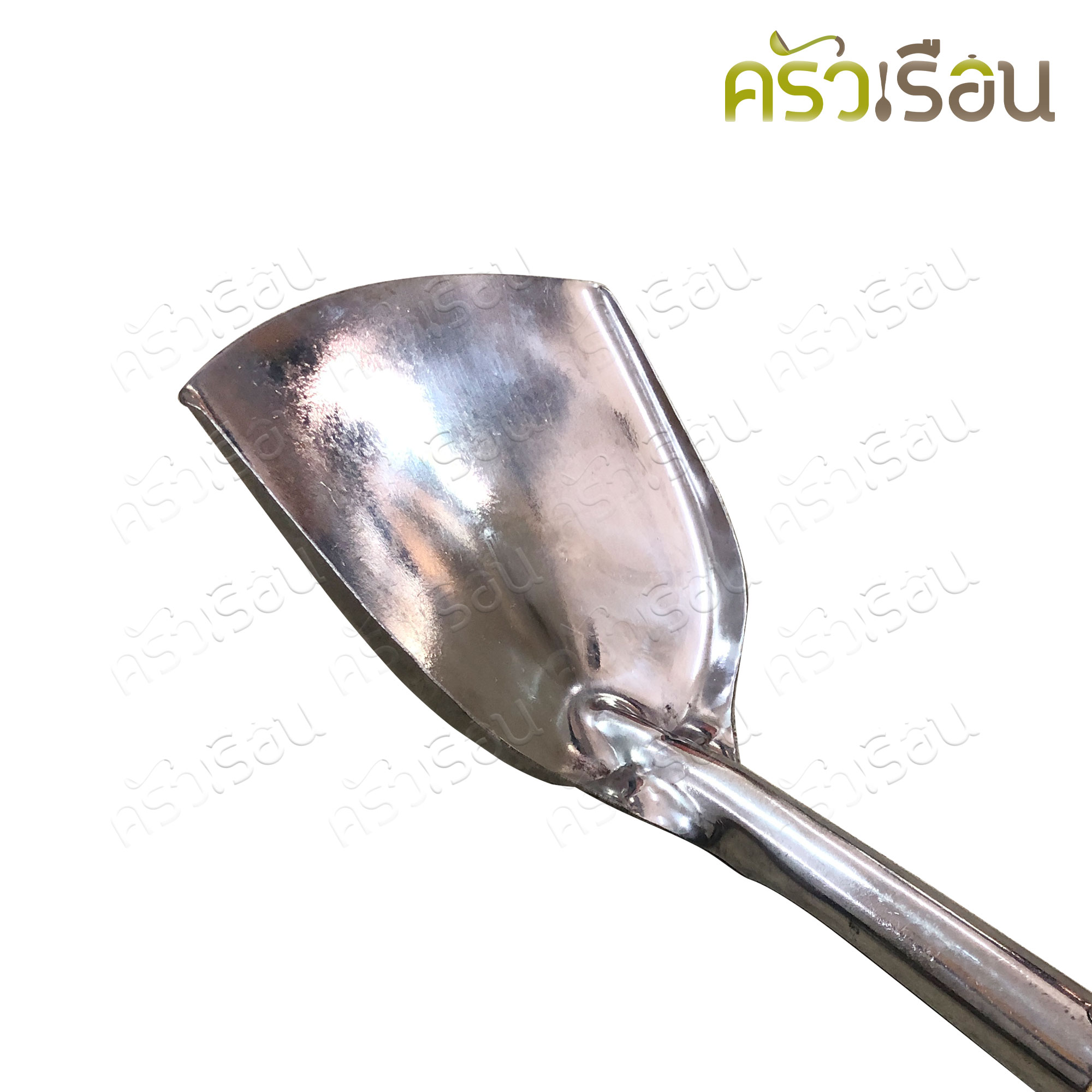 สามดาว ตะหลิว เหล็ก ใหญ่พิเศษ เบอร์1 ด้ามไม้ กว้าง 6.9 นิ้ว ยาว 1.1 เมตร