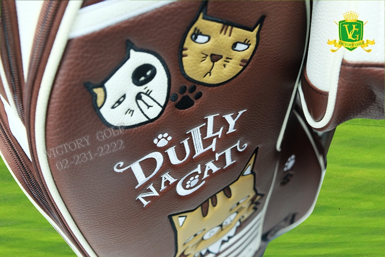 (Genuine) Golf Bag DULLY NA CAT USA (Brown) เล็กกระทัดรัด น้ำหนักเบา มีล้อลาก