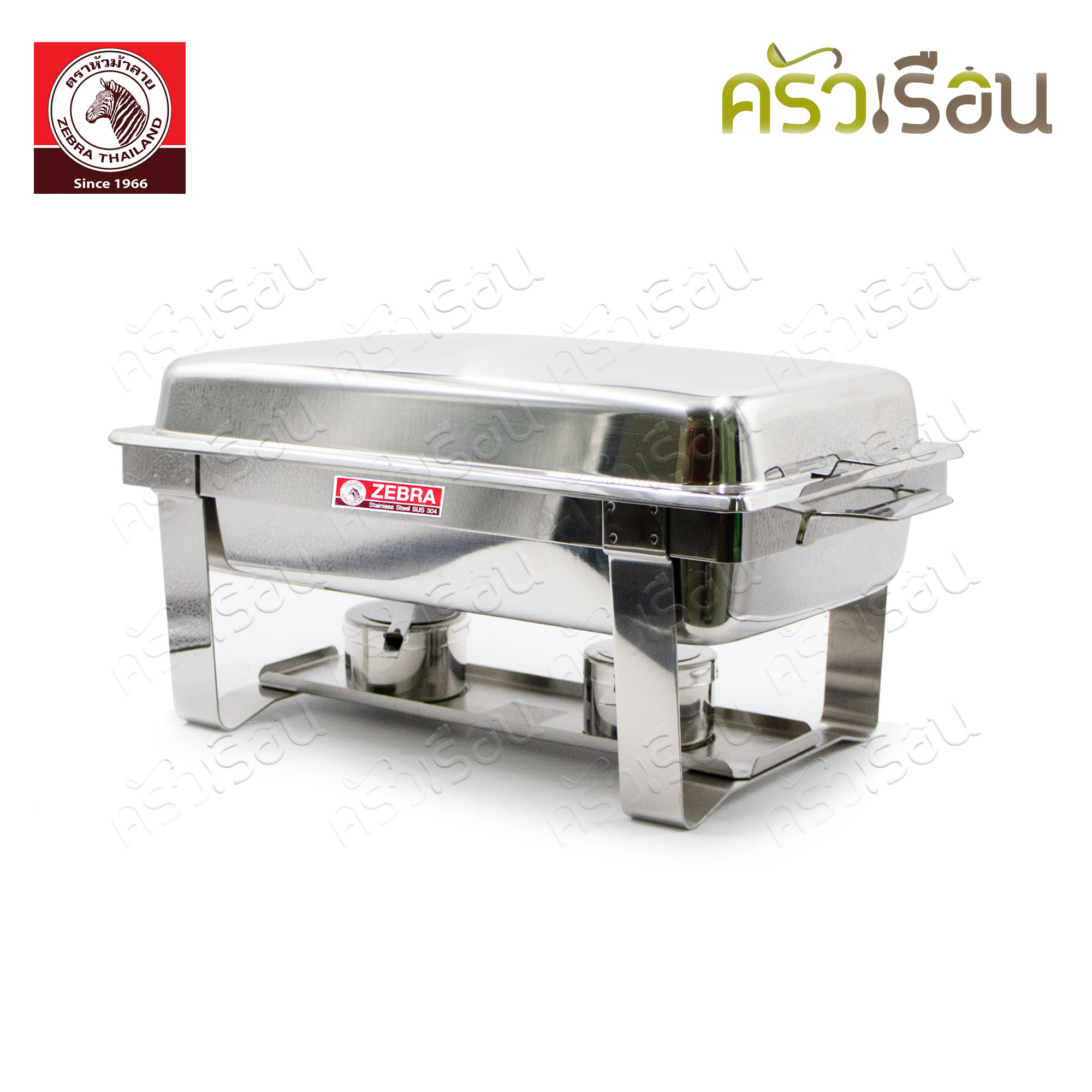 ZEBRA Prima Food Warmer Set, stainless steel 304, Large size 8 L. W 50 x L 62 x H 27 cm. 140250