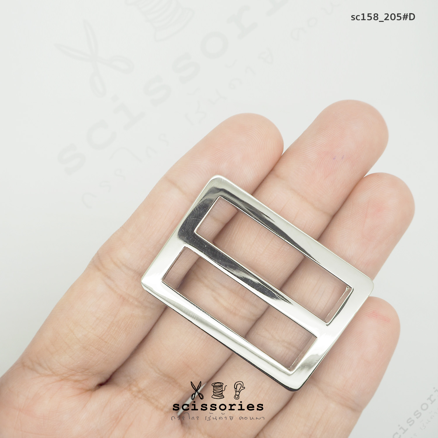 ตัวเลื่อน 1.2 นิ้ว สีเงิน Silver /2ตัว