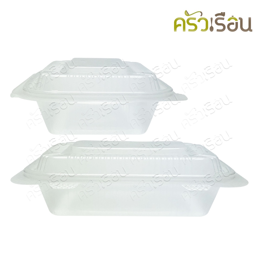 FEST กล่องข้าว พลาสติก PP ฝาพับ 650 มล. แพค 25 ชิ้น FA6501 กล่องใสอาหาร ใส่ร้อนและเย็นได้