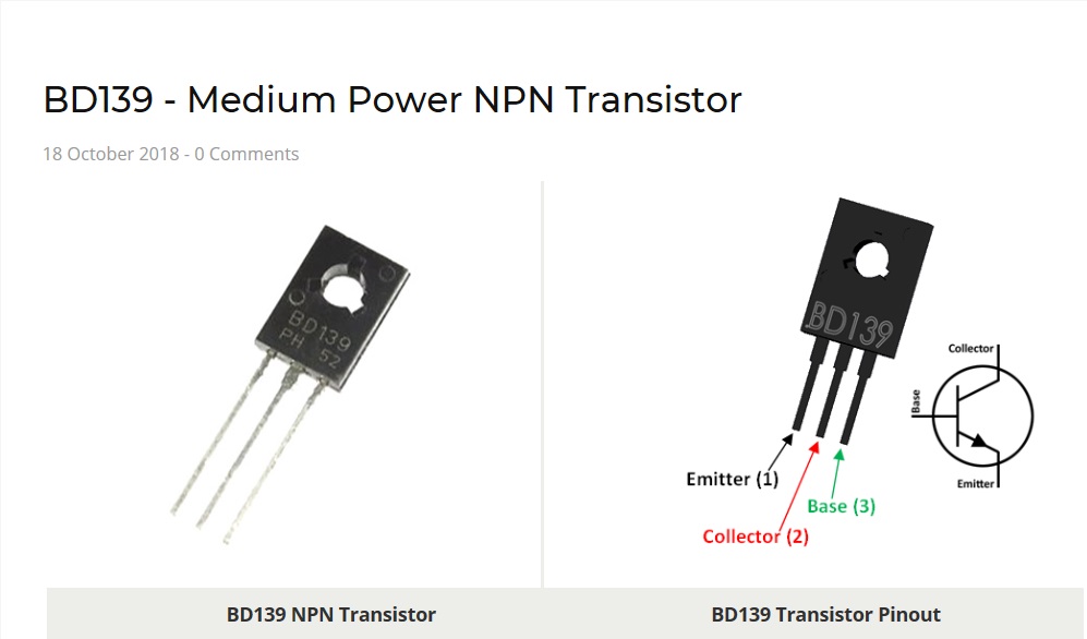 BD139 TO126 TO-126 TRANSISTOR
