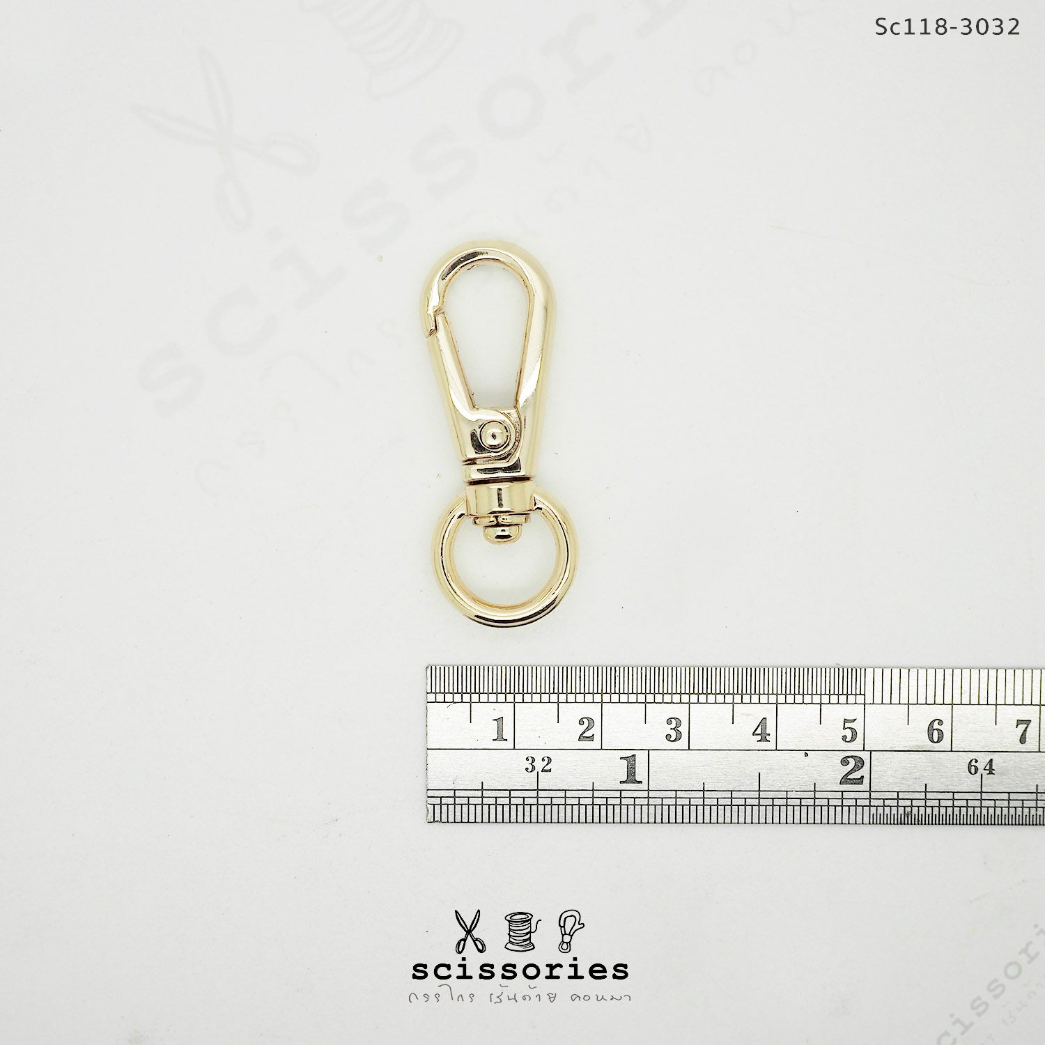 คอหมา 1.1 cm สีทอง gold /2 ตัว
