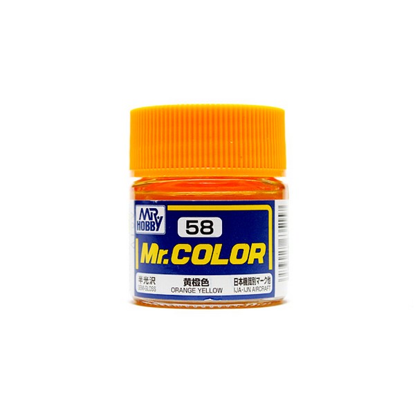 Mr.Color C58 Orange Yellow Semi-Gloss (10ml) 4973028635157 Mr. Hobby