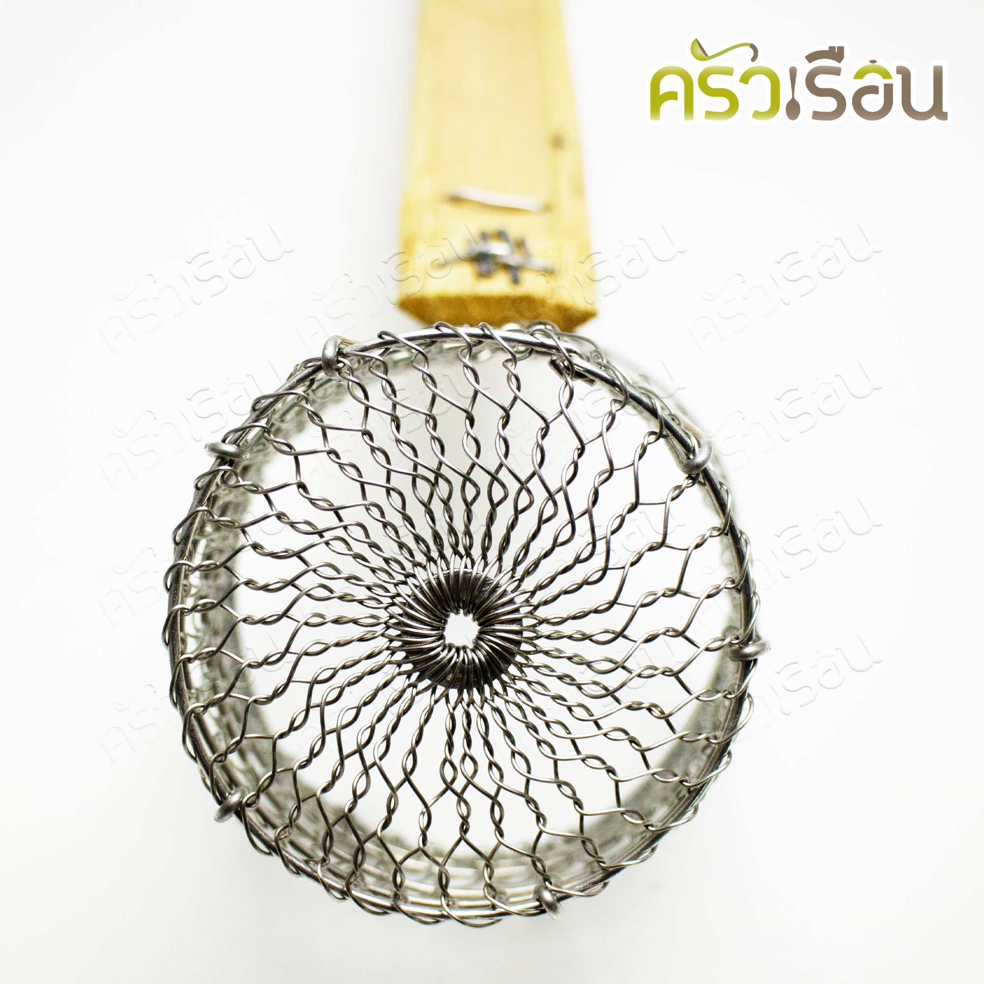 HORSE BRAND ตะกร้อ ลวดสาน 10 ซม. ลึก 11 ซม. ด้ามไม้ (ใหญ่) ตราม้า ตะกร้อลวกก๋วยเตี๋ยว