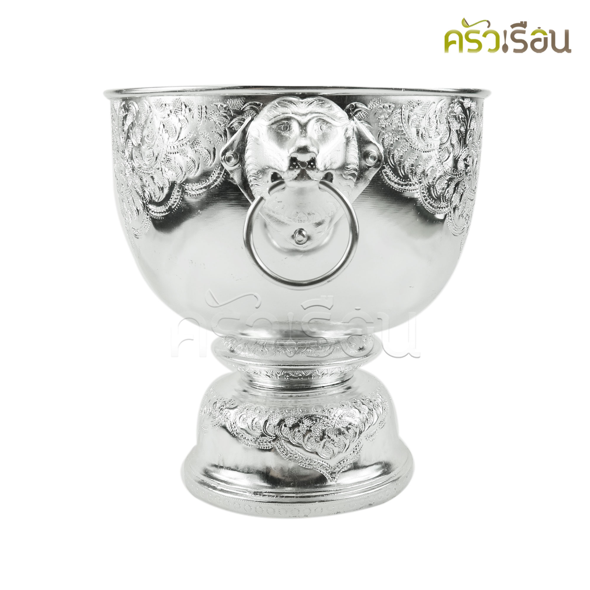 แมวน้ำ ราคาต่อใบ ขันน้ำหัวสิงห์ 30 ซม. อลูมิเนียม ตราแมวน้ำ ราคาตามขนาดที่เลือก ขันหัวสิงห์ ขัน ขันน้ำมนต์ ตักบาตร