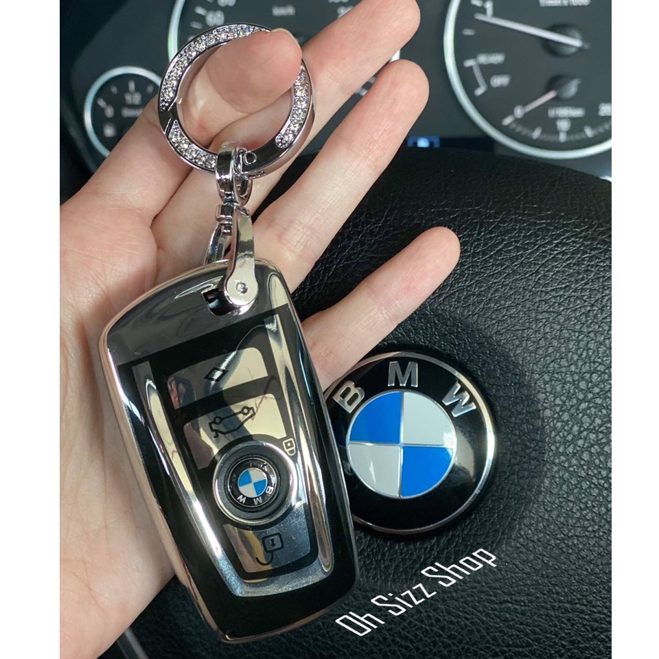 กรอบเคสกุญแจรีโมทรถยนต์ BMW Premium Grade แบบใหม่ 2020 (New VIP Key Shell, TPU Key Cover with Colorful PC Push button Guard) BMW Key Sets Series 2-3 Series 4-Series 5 6 Series X3 X4 M2 M3 M5 M6 สมาร์ทคีย์