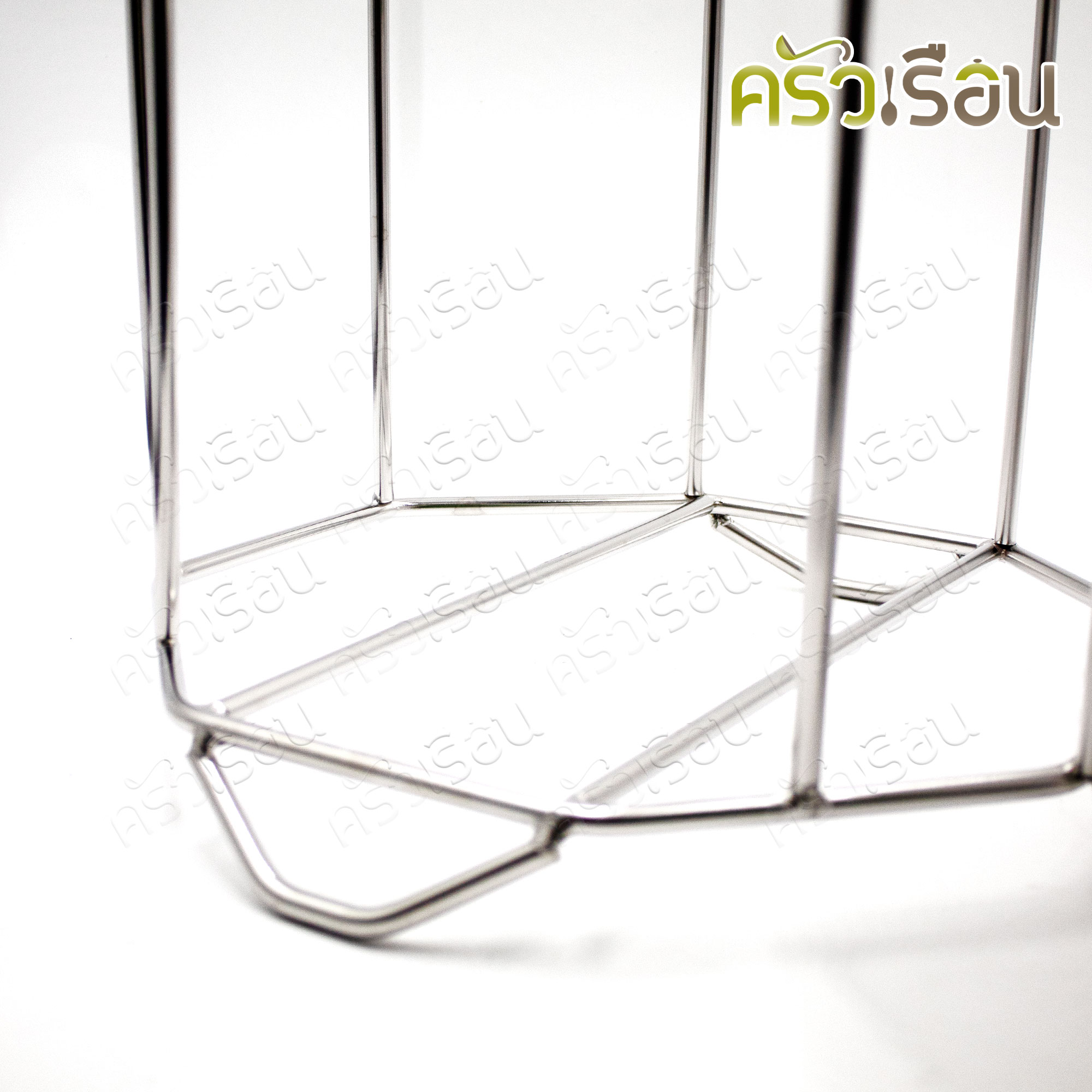 HORSE BRAND ที่วางชาม / จาน สเตนเลส 2 ช่อง ตราม้า สำหรับร้านก๋วยเตี๋ยว 9.5 นิ้ว กว้าง 50 ซม. ยาว 24.5 ซม. สูง 42.5 ซม.