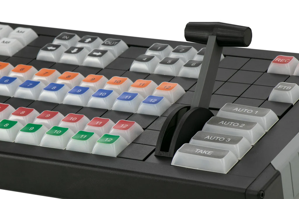 X-keys XKE-124 T-Bar Keyboard with Video Switcher Key Set