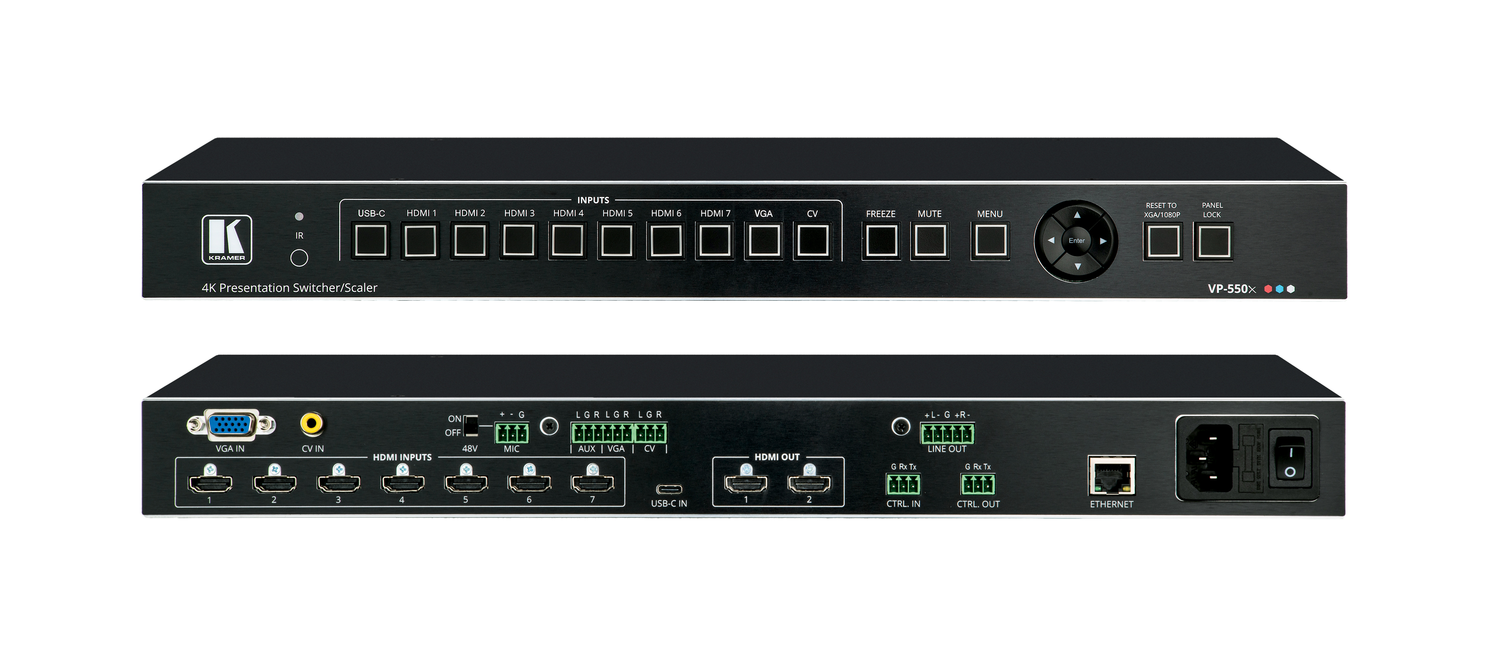 Kramer VP-550X 10–Input 4K HDR HDMI Presentation Switcher/Scaler