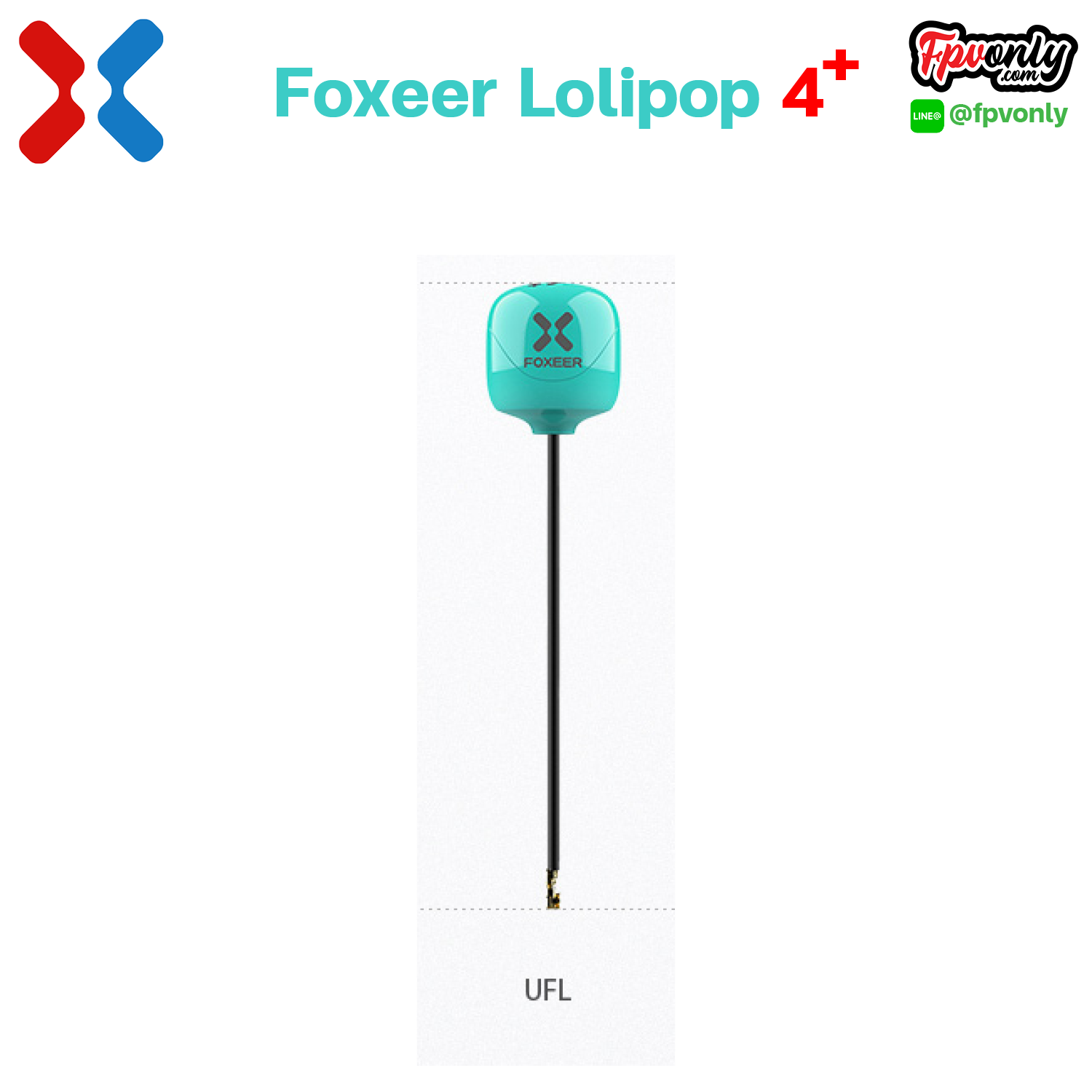 Foxeer Lollipop 4+ RHCP Plus High Quality 5.8G 2.6dBi FPV Omni LDS Antenna