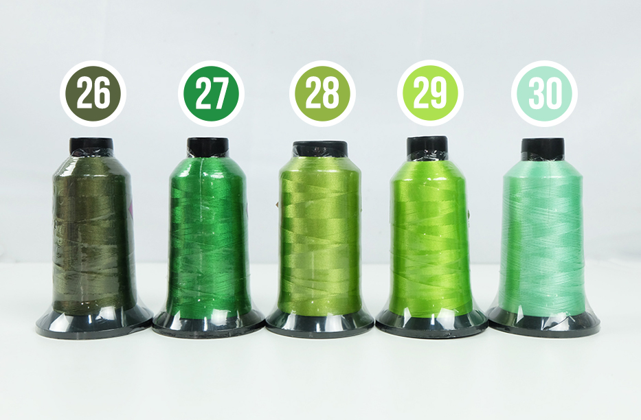 สีไหมปักหมวก หมายเลข 26-30