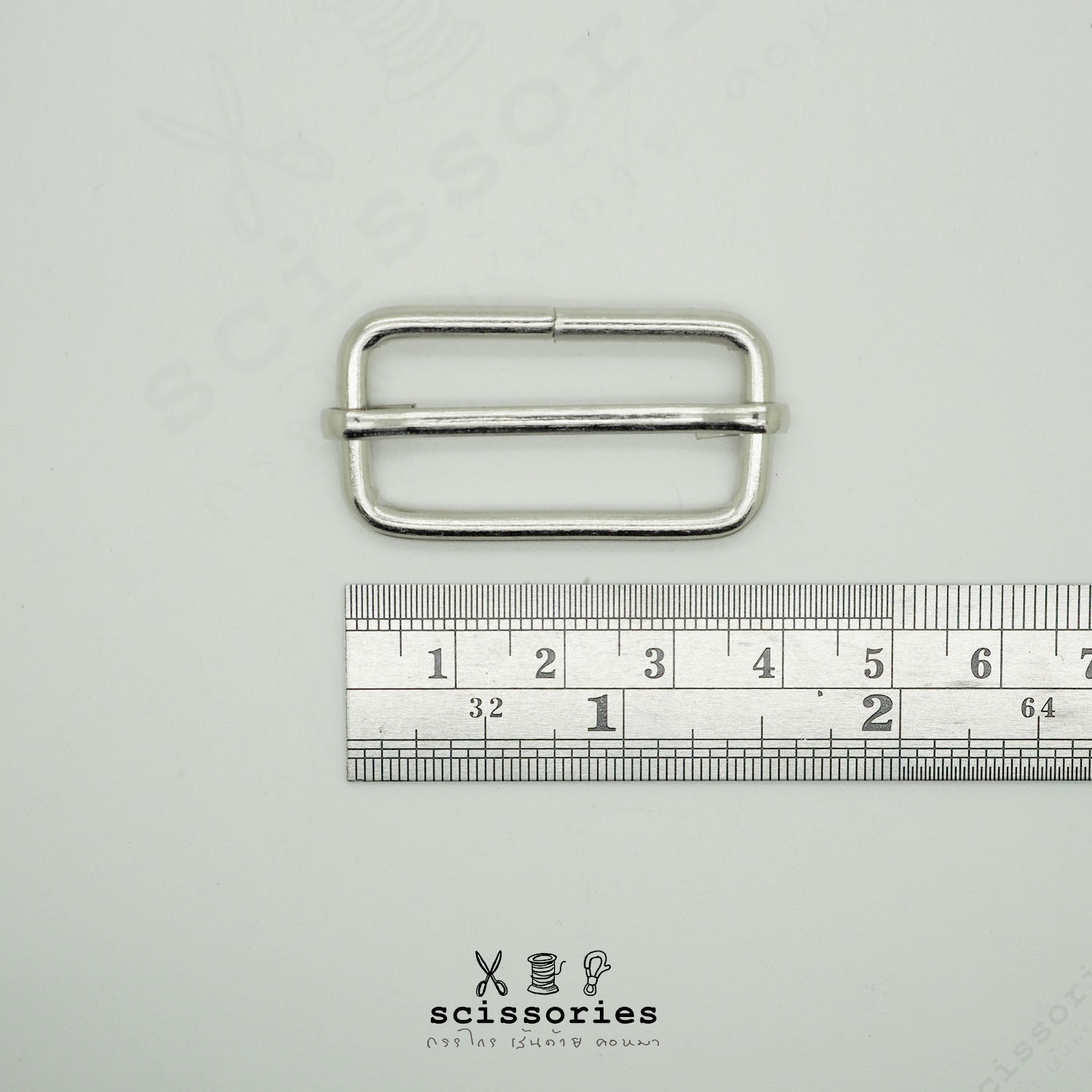 ตัวเลื่อน 1.2 in สีเงิน/2ตัว