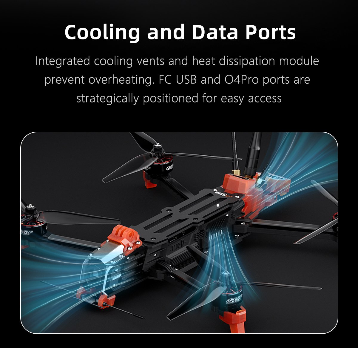 GEPRC MOZ7 V2 DJI O4 Pro | FC F722-BT | มอเตอร์ 2809 | ใบพัด 7.5" | RX ELRS 915/2.4G GemX ของเล่นบังคับวิทยุ