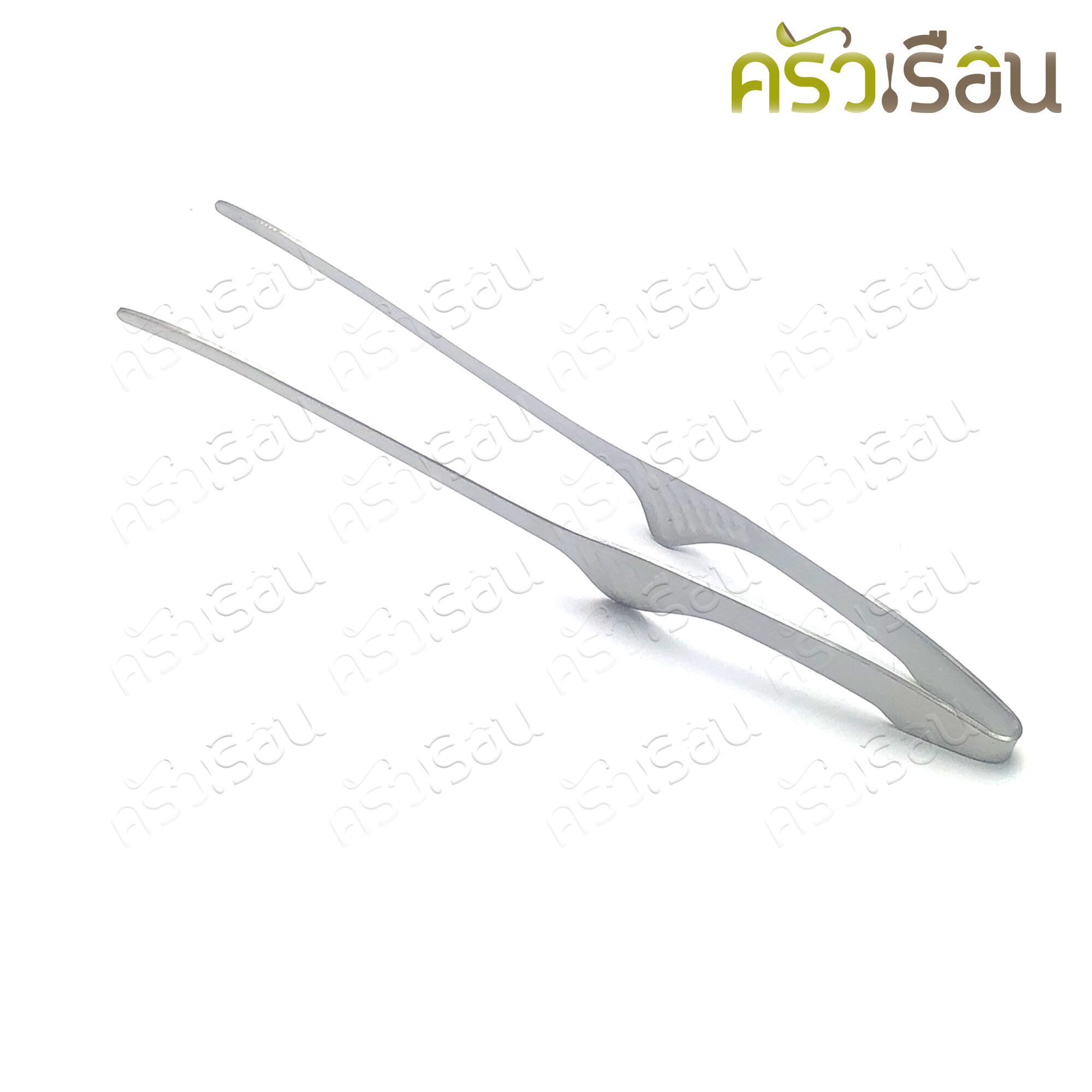 SB ที่คีบเนื้อ BBQ ทรงญี่ปุ่น ปลายตรง สีเงิน CP201 [ ที่คีบ คีบอาหาร ]
