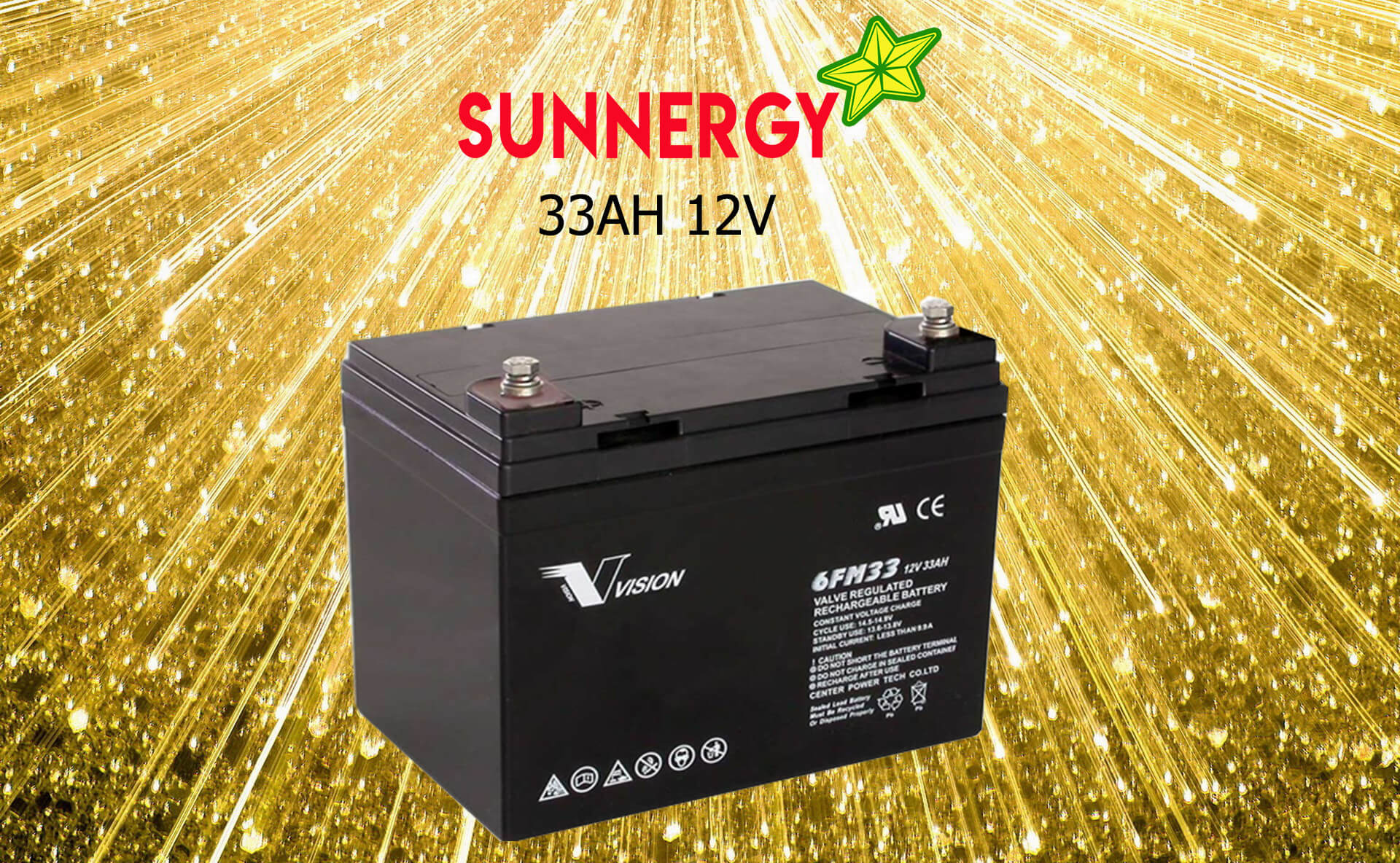แบตเตอรี่ DEEP CYCLE 33AH 12V