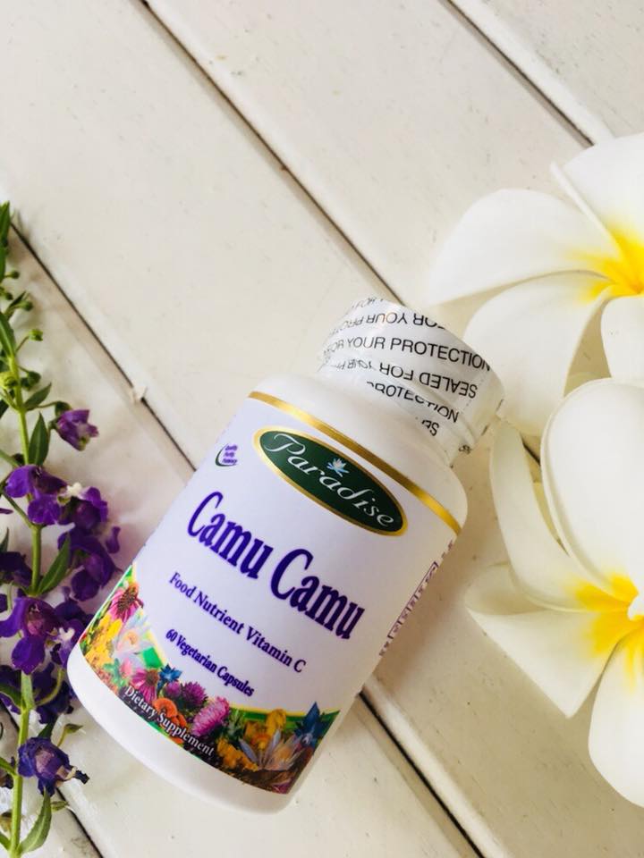 Paradise Herbs, Camu Camu, 60 Veggie Caps งานผิวสวย แบบฉ่ำด้วยคามูคามู