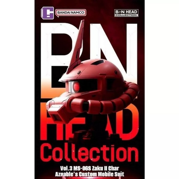 Bandai BN Head Collection Vol.3 MS-06S Char Zaku II 6974913232855 (Plastic Model)