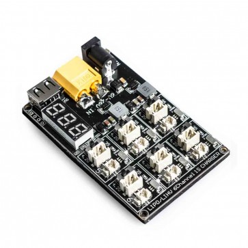 ที่ชาร์จ 1S 6 ช่อง 1S LI-po HV 6in1 Charger 3.7V 3.8V 1S06 RC Battery 6-way Digital Display 4.35v PH2.0 Plug Happymodel