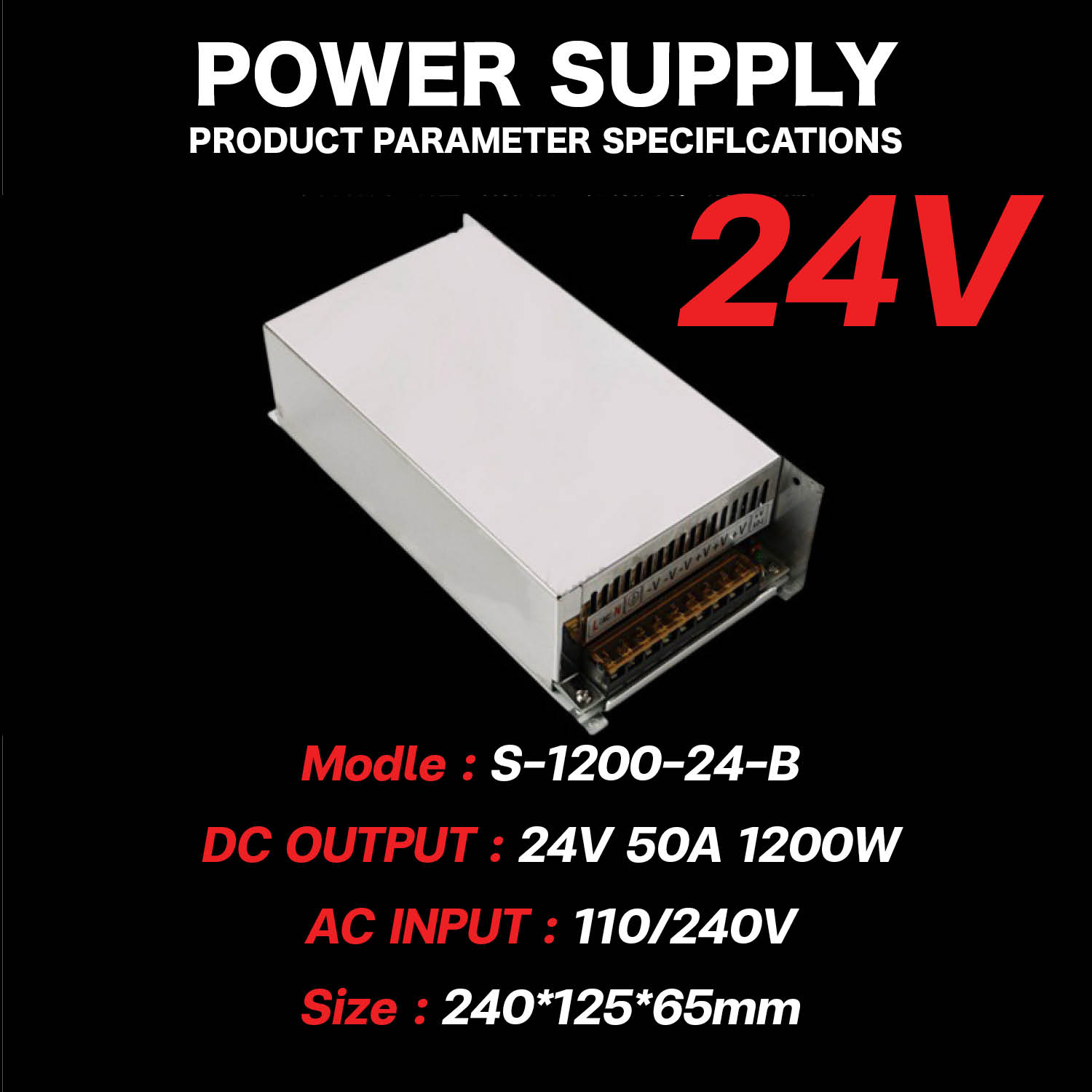 Switching Power Supply มาตฐาน สวิตชิ่งเพาเวอร์ซัพพลาย หม้อแปลง Adapter LED 12V 24V 25A 40A 600W 1000W สวิทช์ไฟ สวิตช์ไฟ